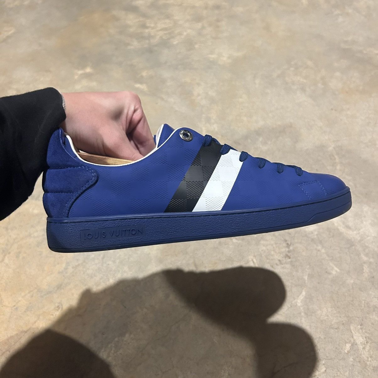Designer × Louis Vuitton Louis Vuitton Damier Infini Frontrow Leather Sneakers US 9 Size US 9 / EU 42 - 6 Thumbnail