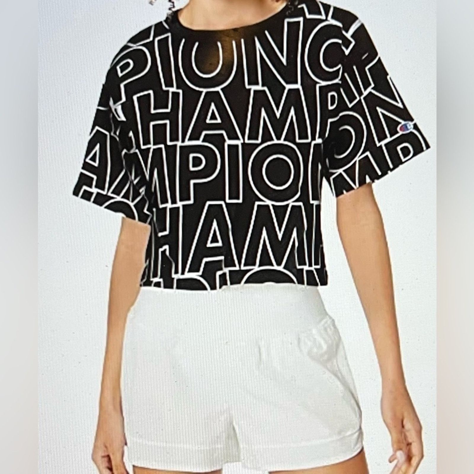 Champion Women's Champion Heritage Cropped Tee, Size L / US 10 / IT 46 - 2 Thumbnail