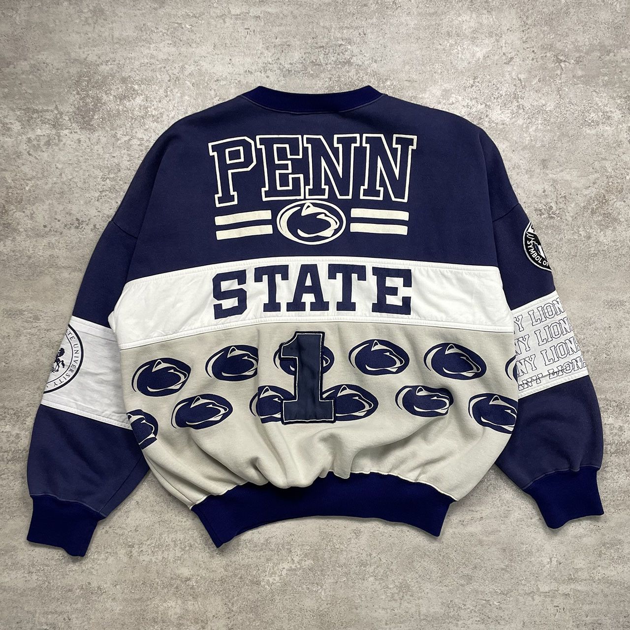 NCAA × Vintage PENN STATE NITTANY LIONS SWEATSHIRT AOP CREWNECK SIZE L Size US L / EU 52-54 / 3 - 3 Thumbnail