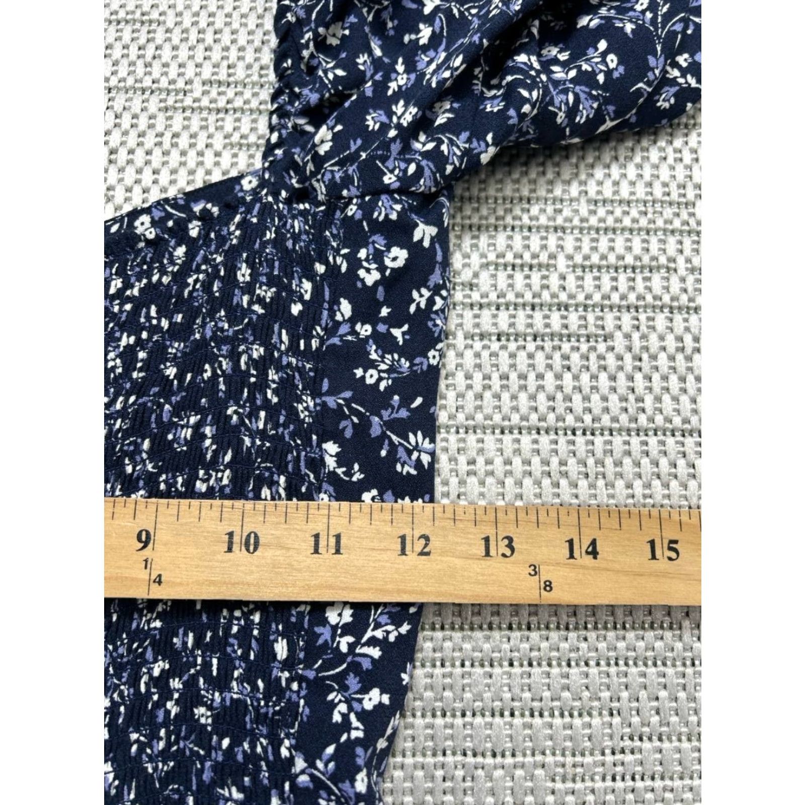 Reformation Reformation Dress Womens 6 Blue White Floral Bodycon New Dress Short Sleeves Square Neck Zip Casual Party/Cocktail Womens Size M / US 6-8 / IT 42-44 - 7 Thumbnail