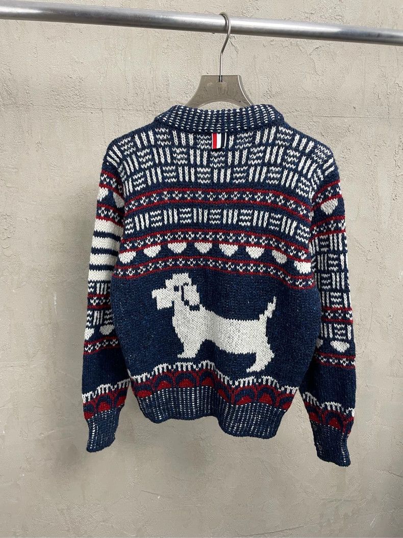 Thom Browne Thom browne Dark blue red striped puppy wool horsehair roun Size US S / EU 44-46 / 1 - 2 Thumbnail
