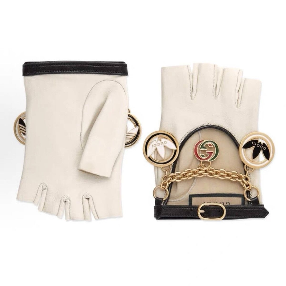Gucci Rare Leather gloves Gucci X Adidas Size ONE SIZE - 6 Thumbnail