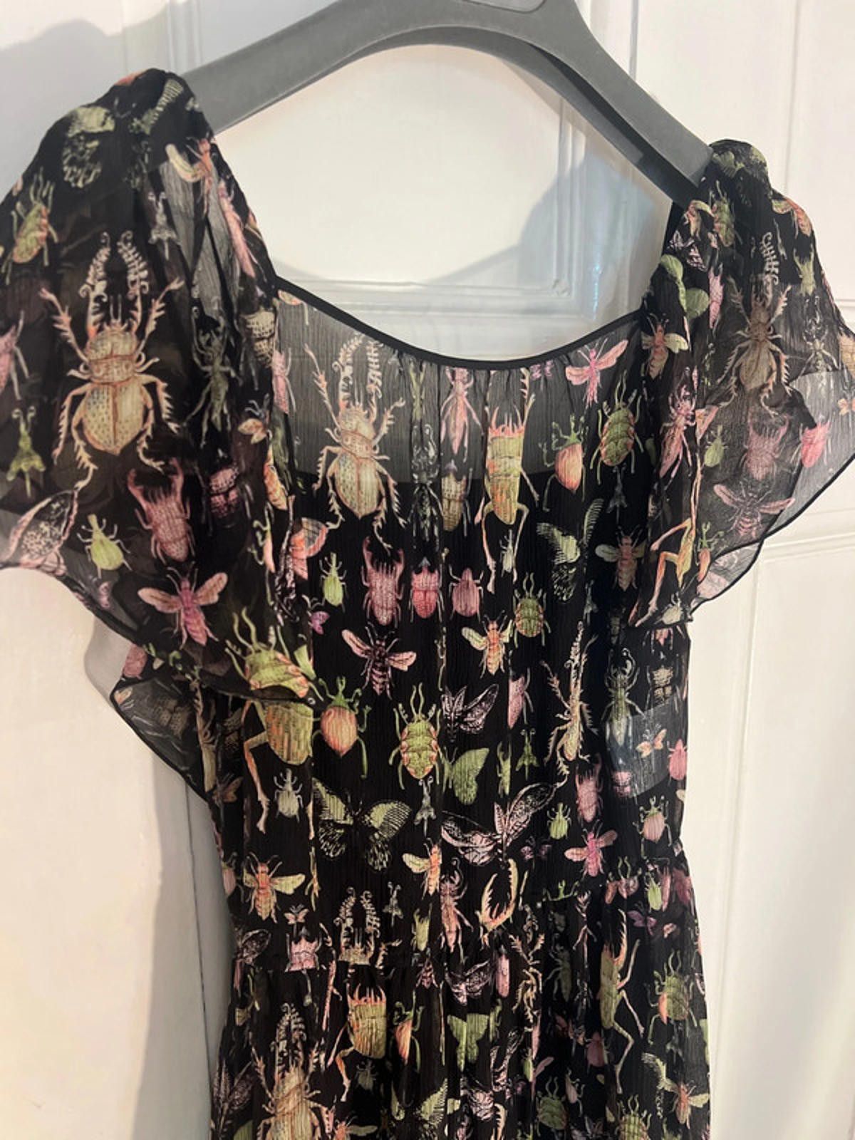 Valentino Valentino black bug butterfly print dress uk 6, US 4 Size XS / US 0-2 / IT 36-38 - 1 Thumbnail