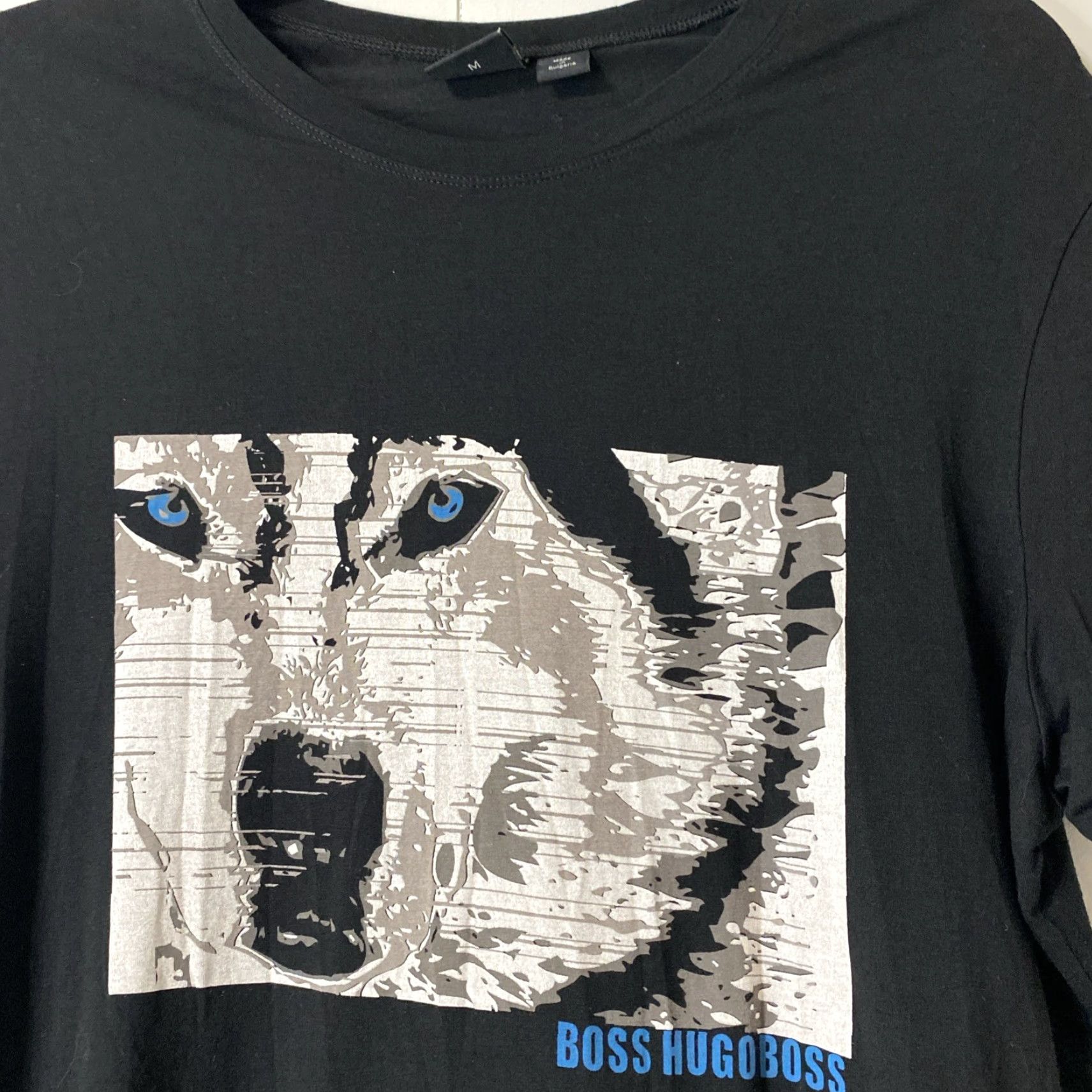 Hugo Boss Hugo Boss Mens T-Shirt M Black Wolf Art Tee Rare Run Size US M / EU 48-50 / 2 - 2 Thumbnail