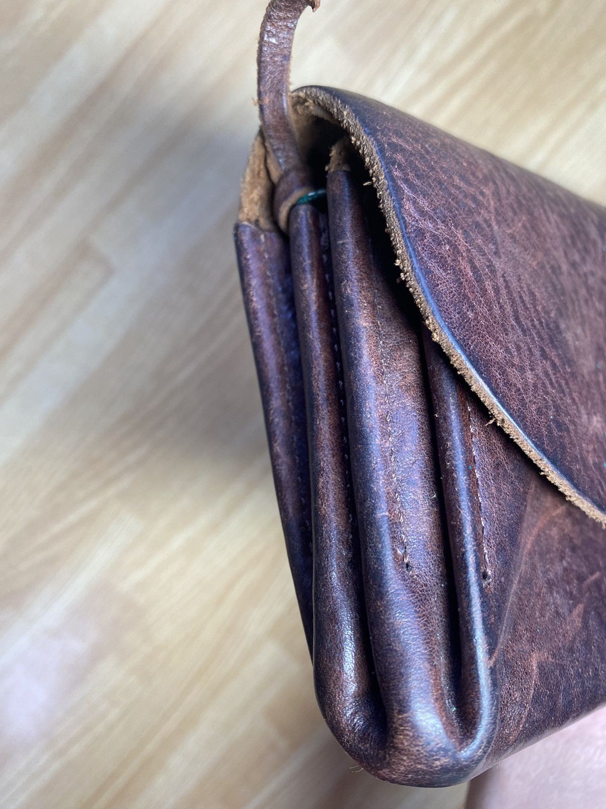 Japanese Brand × Leather × Vintage Italy Gunuine Leather Long Wallet Size ONE SIZE - 11 Thumbnail