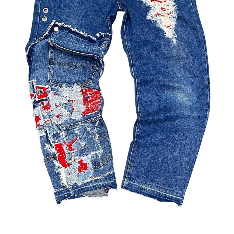 If Six Was Nine Japanese reworked denim beautiful design Size US 29 - 4 Thumbnail