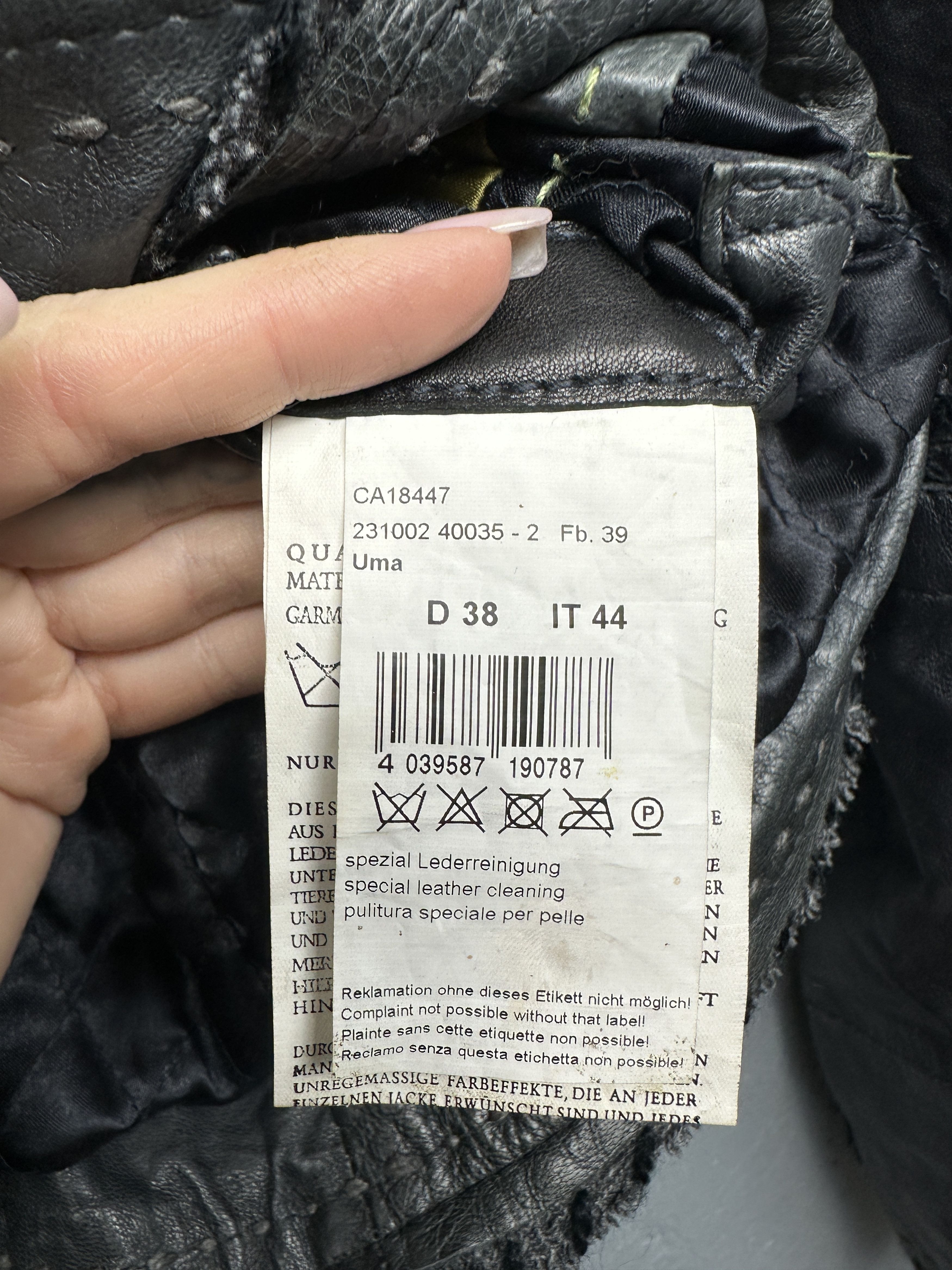 Milestone Milestone Womens Lamb Leather Jacket Size M / US 6-8 / IT 42-44 - 8 Thumbnail
