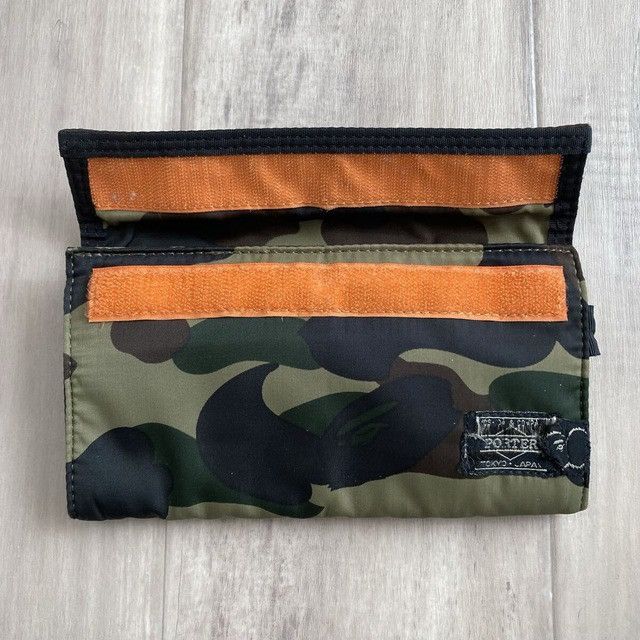 Bape × Porter BAPE × PORTER LONG WALLET 1st camo green a bathing ape Size ONE SIZE - 3 Thumbnail