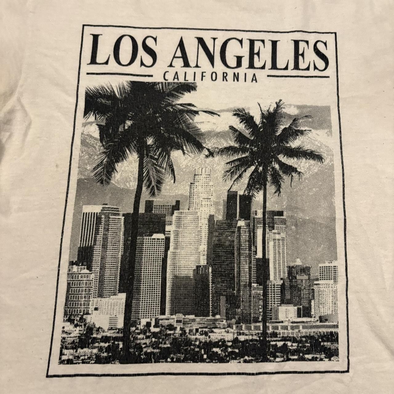 Vintage Crazy Vintage Y2K/2000s Los Angeles California White Graphic Tee! Size US S / EU 44-46 / 1 - 2 Thumbnail