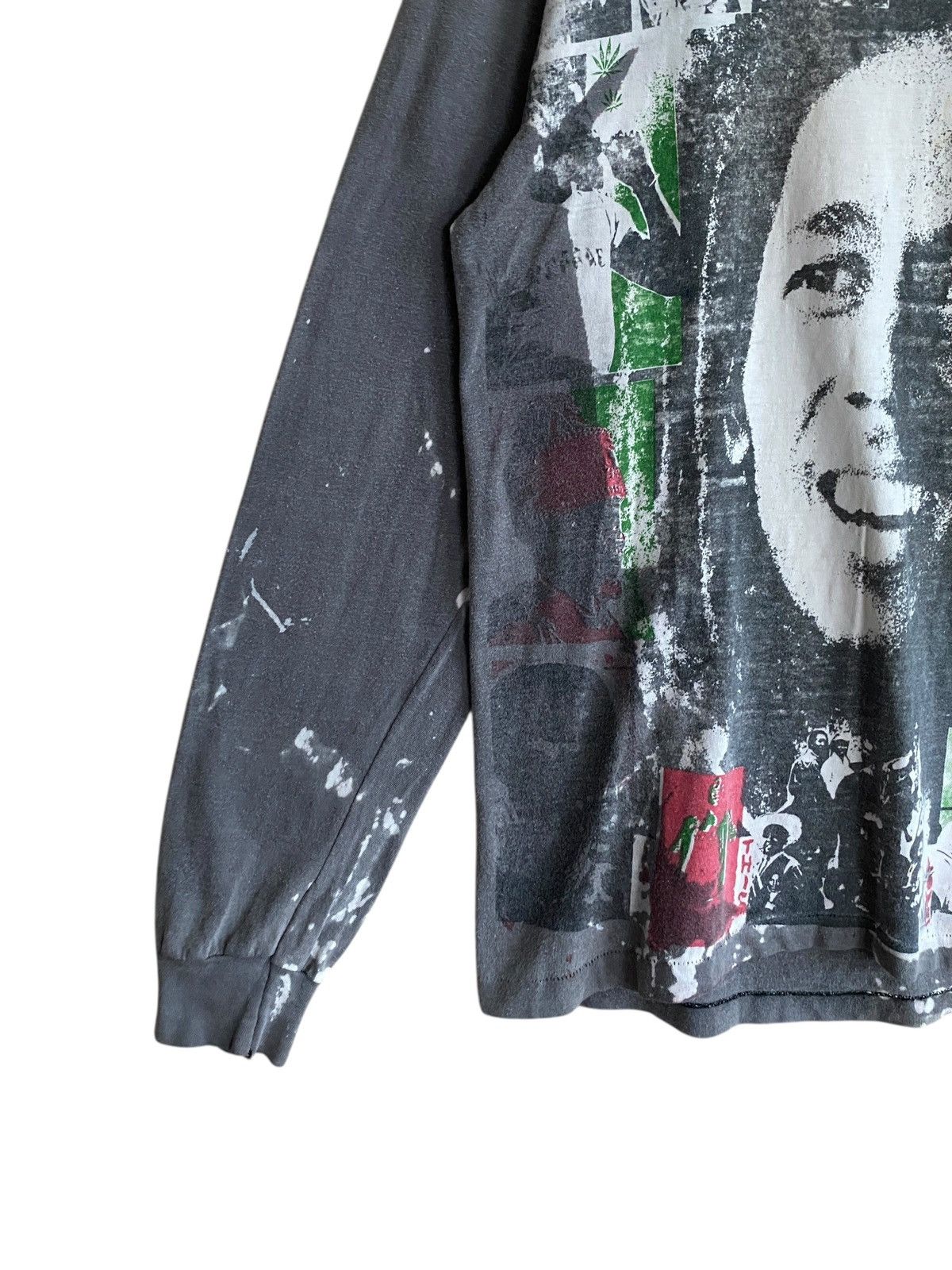 Band Tees Rare Vintage Bob Marley Mosquitohead Acid Wash T-shirt 1990s Size US L / EU 52-54 / 3 - 5 Thumbnail