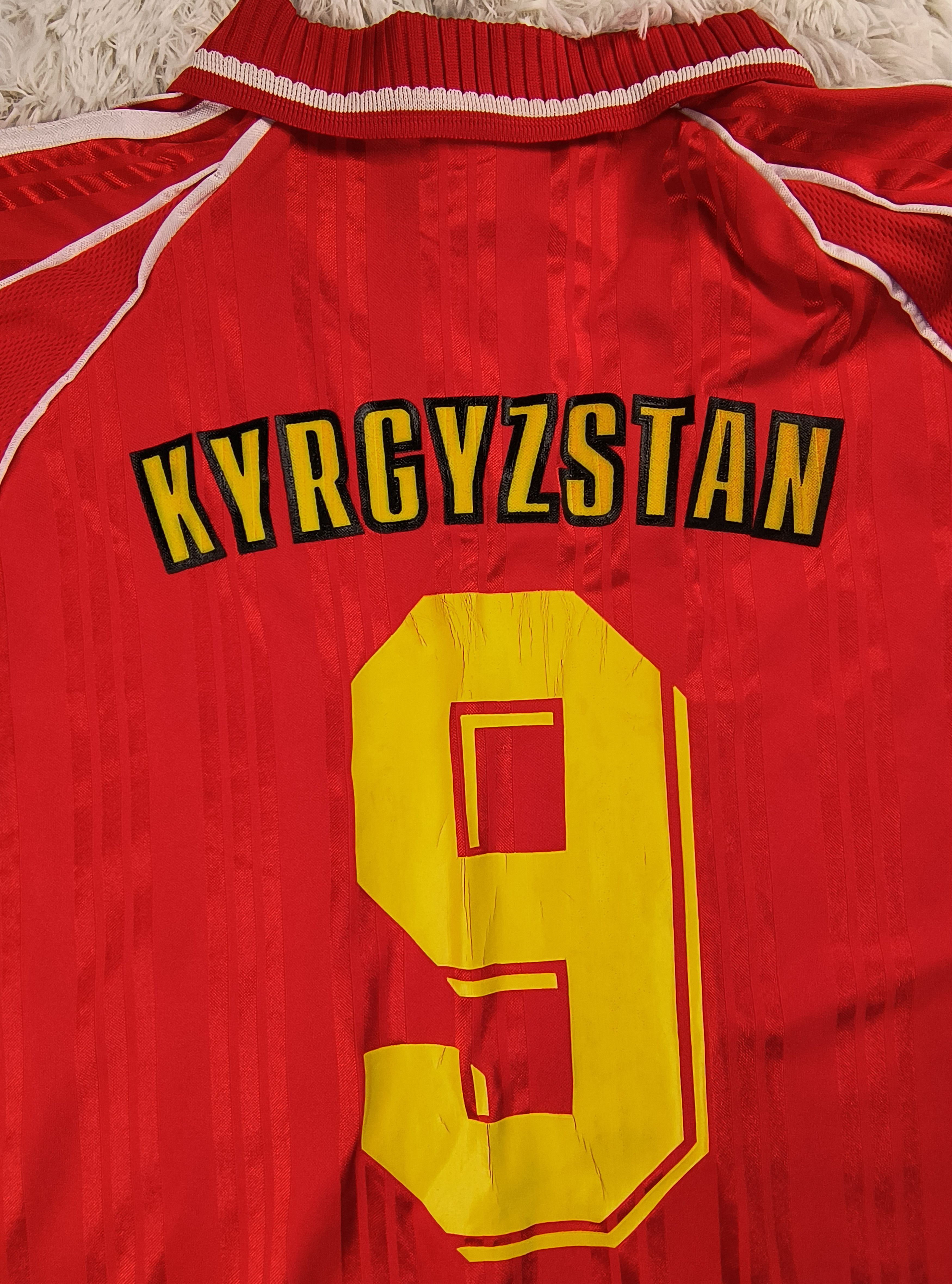Adidas DSWT Vintage Adidas Kyrgyzstan soccer team home jersey 90s Size US XXL / EU 58 / 5 - 8 Thumbnail