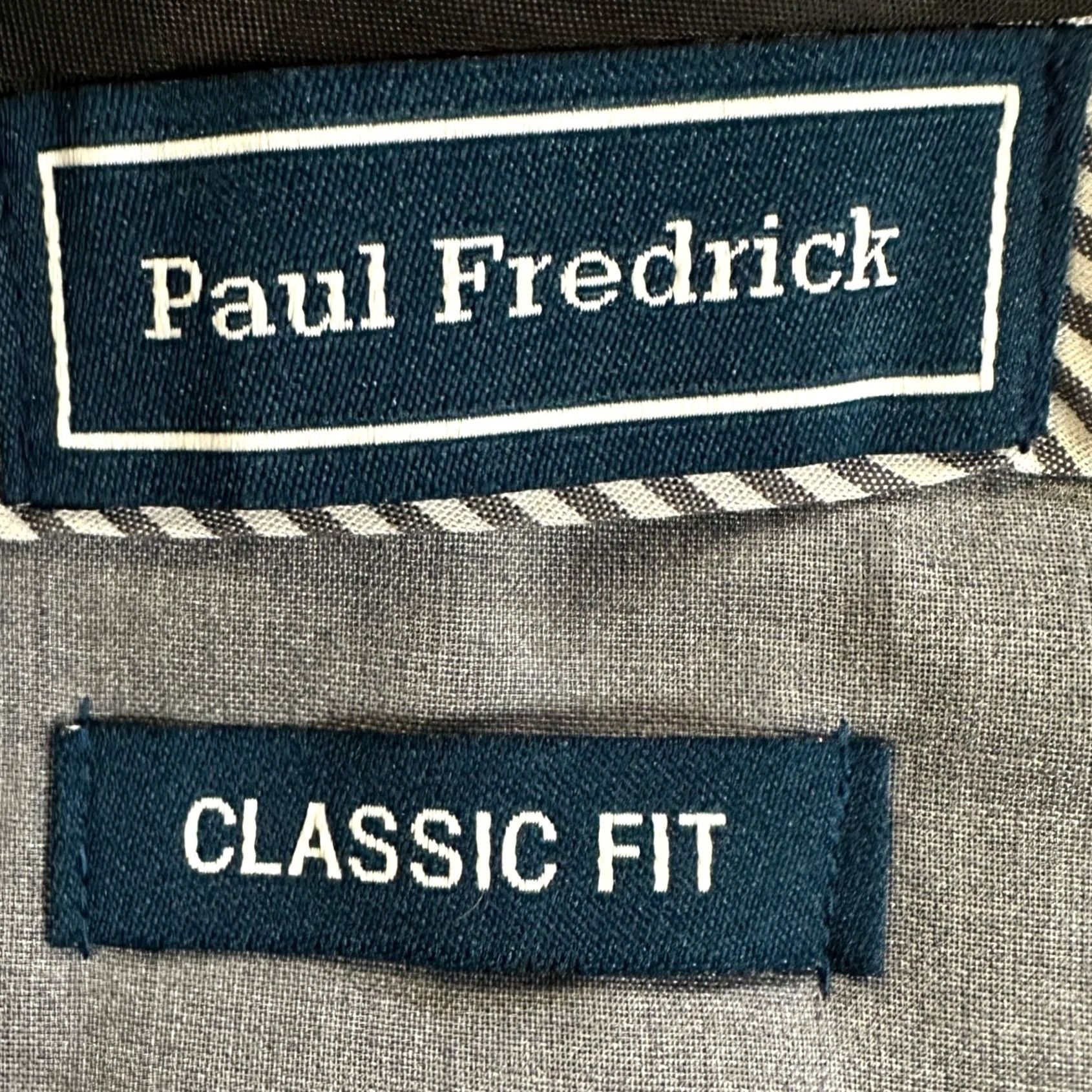Vintage Paul Fredrick Mens Dress Pants 44 Blue Pleated Straight Leg Pockets Classic NEW Size US 44 / EU 60 - 4 Thumbnail