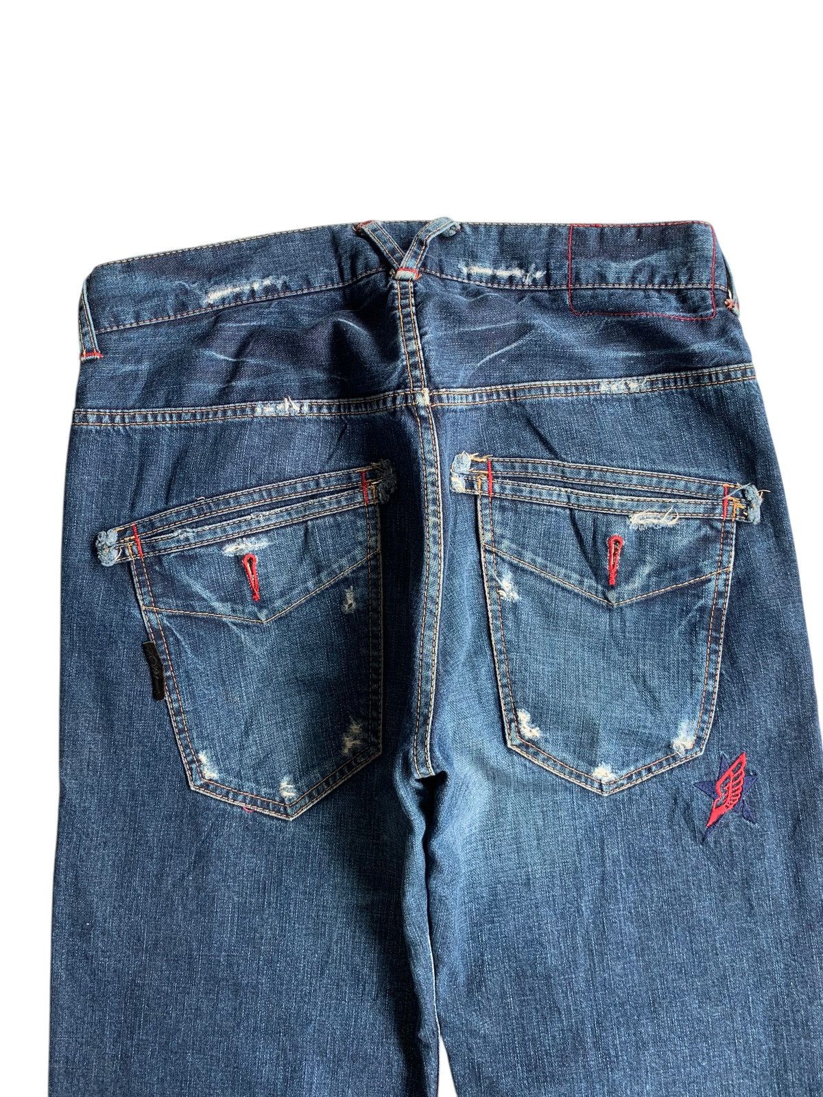 If Six Was Nine × Japanese Brand × Le Grande Bleu (L.G.B.) Japanese Blow You Mind Punk Style Denim☠️🎌 Size US 34 / EU 50 - 6 Thumbnail