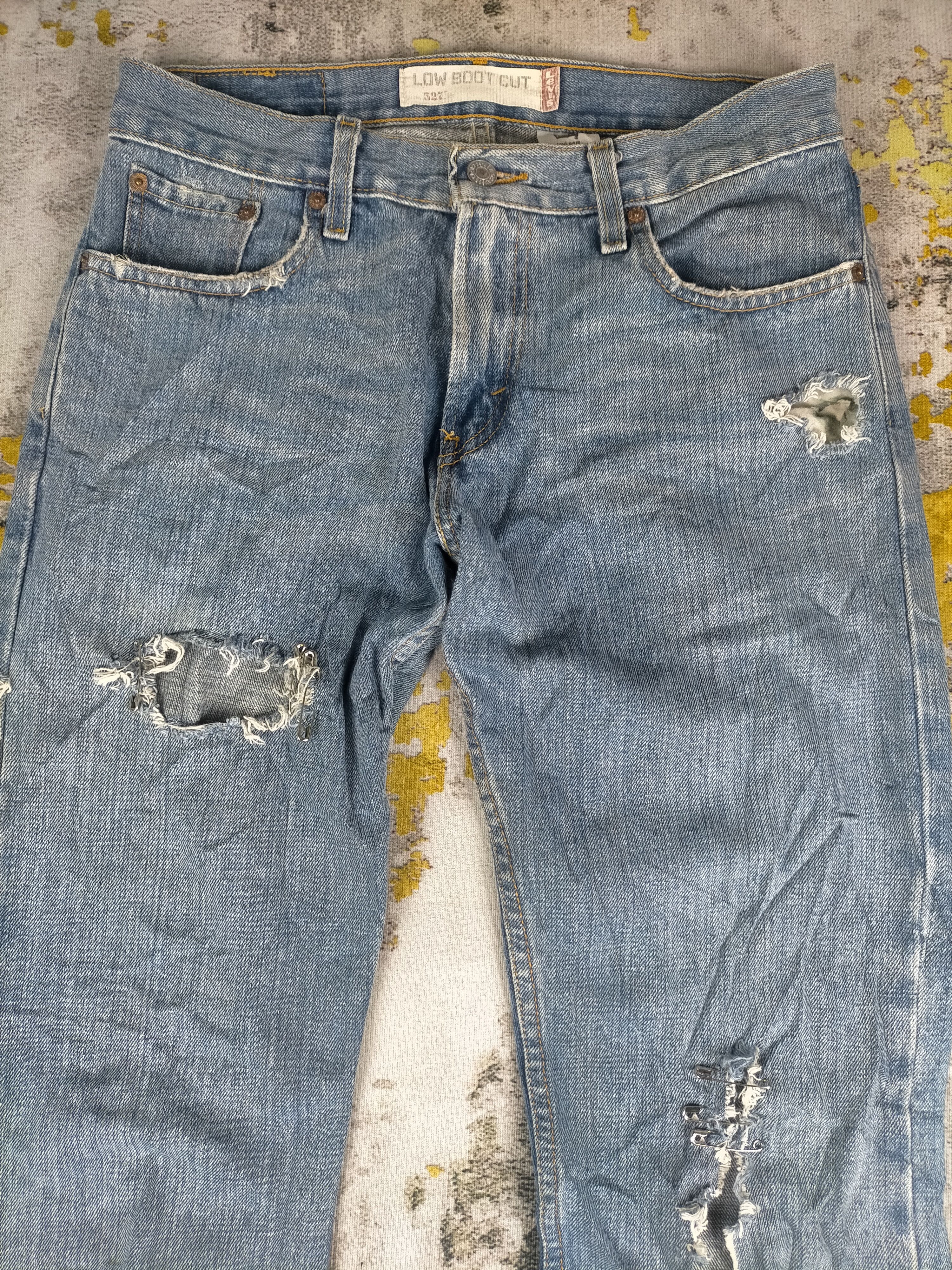 Levi's 🔥 Flared Rare Levis 527 Custom Distressed Trashed Jeans Size US 30 / EU 46 - 4 Thumbnail