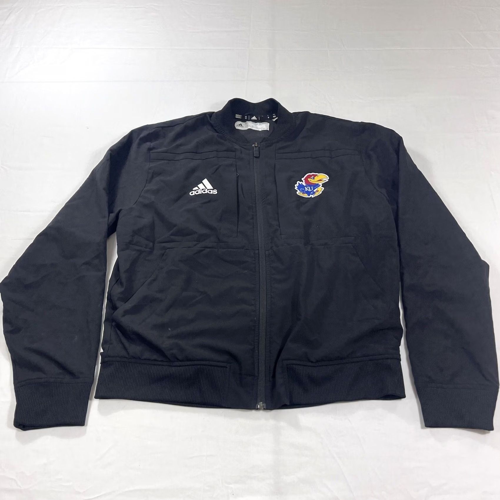 Adidas Adidas FK4034 Track Jacket Black M Men Stadium Bomber University KU Jayhawks FK4034 Size US M / EU 48-50 / 2 - 2 Thumbnail