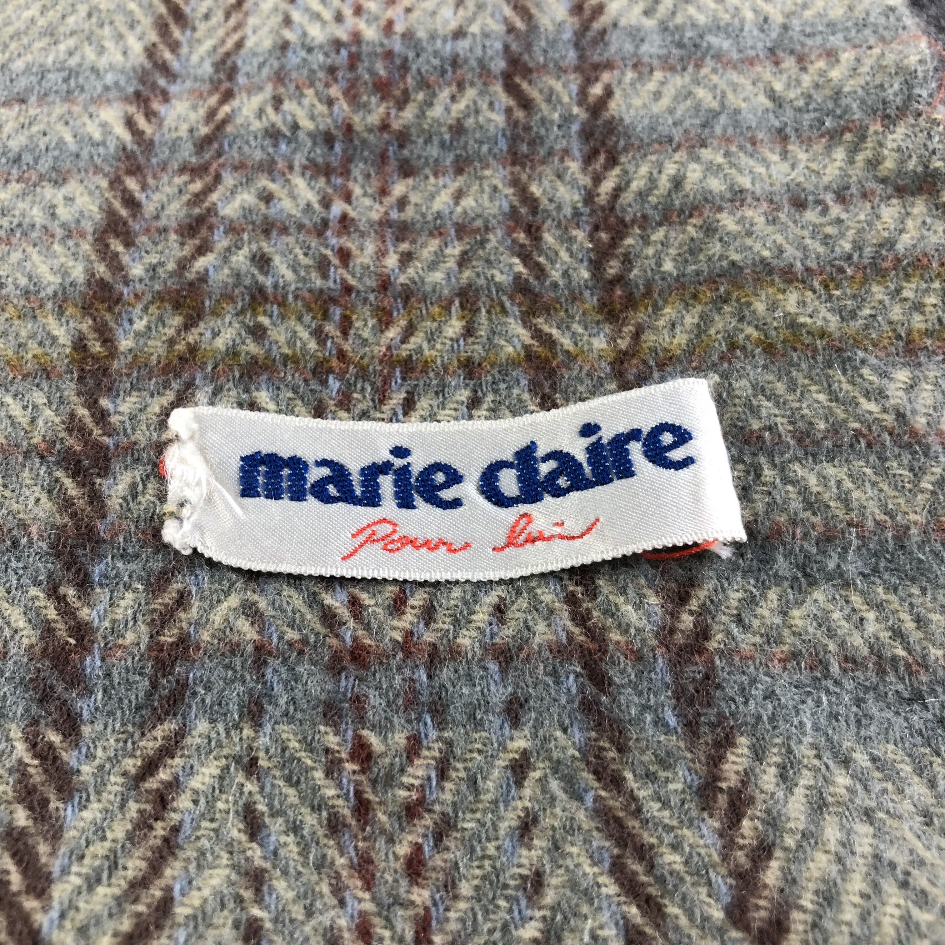 Japanese Brand Marie Claire Wool Scarf Muffler V1617 Size ONE SIZE - 3 Thumbnail