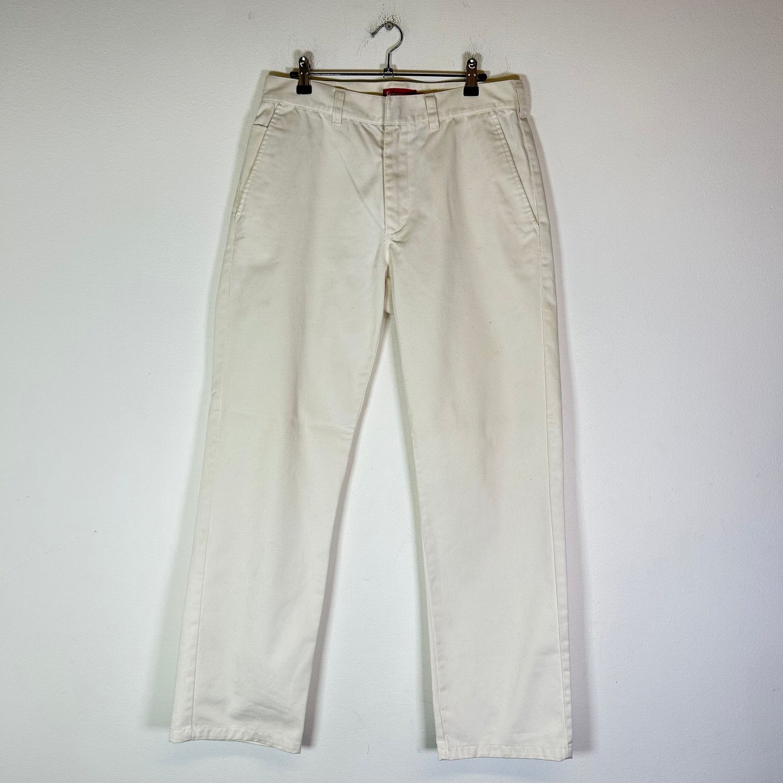 Supreme Supreme White Chino Pants Size US 30 / EU 46 - 1 Thumbnail