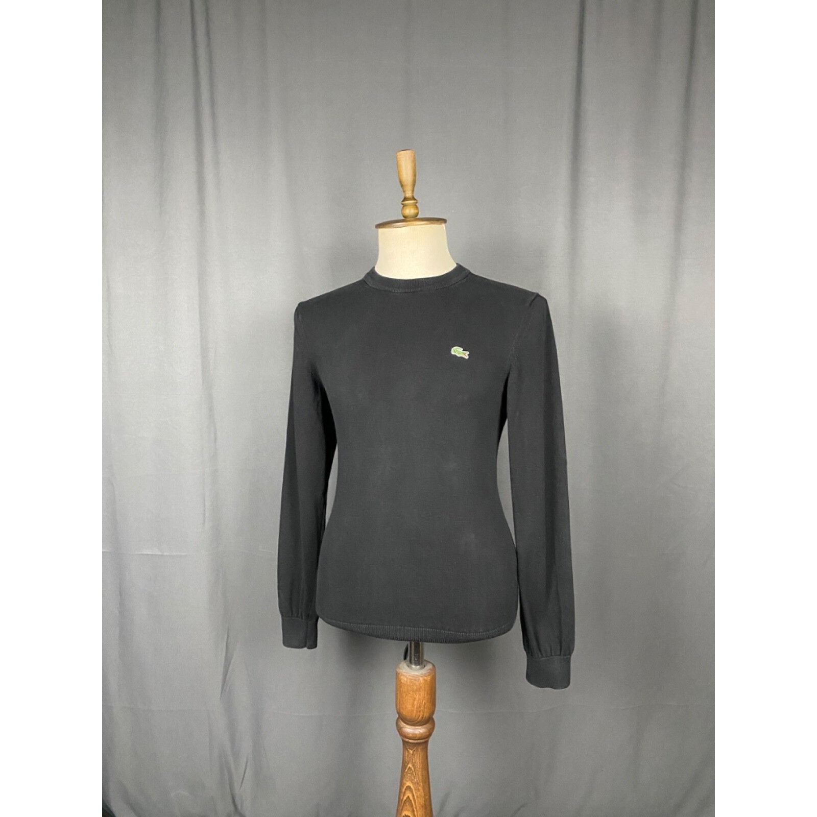Lacoste Lacoste Small Logo Men's Black Crewneck Sweater Size S Size US S / EU 44-46 / 1 - 2 Thumbnail