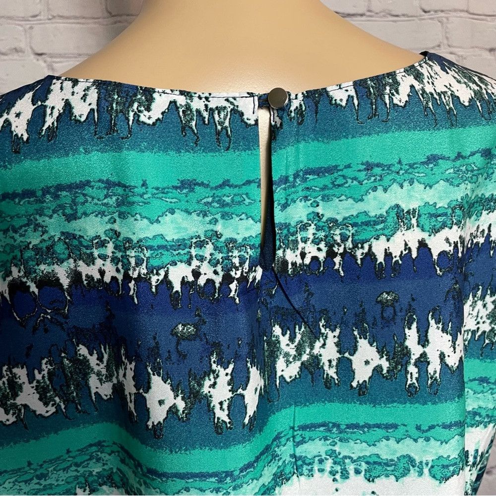 Other Milano Long Sleeve Blue Green Blouse Size XL Size XL / US 12-14 / IT 48-50 - 8 Thumbnail