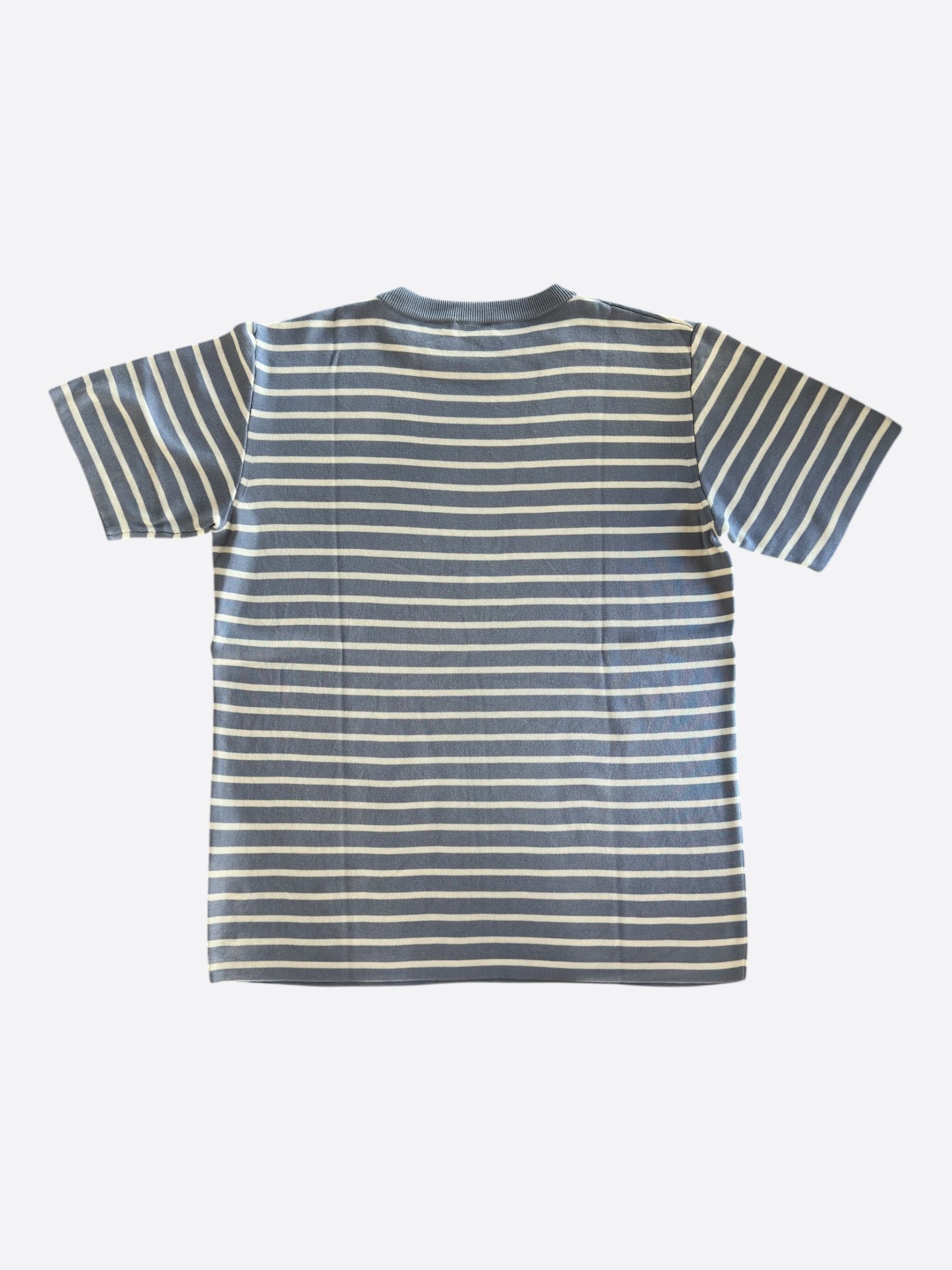 Dior Dior Blue & White Striped Logo T-Shirt Size US M / EU 48-50 / 2 - 2 Thumbnail