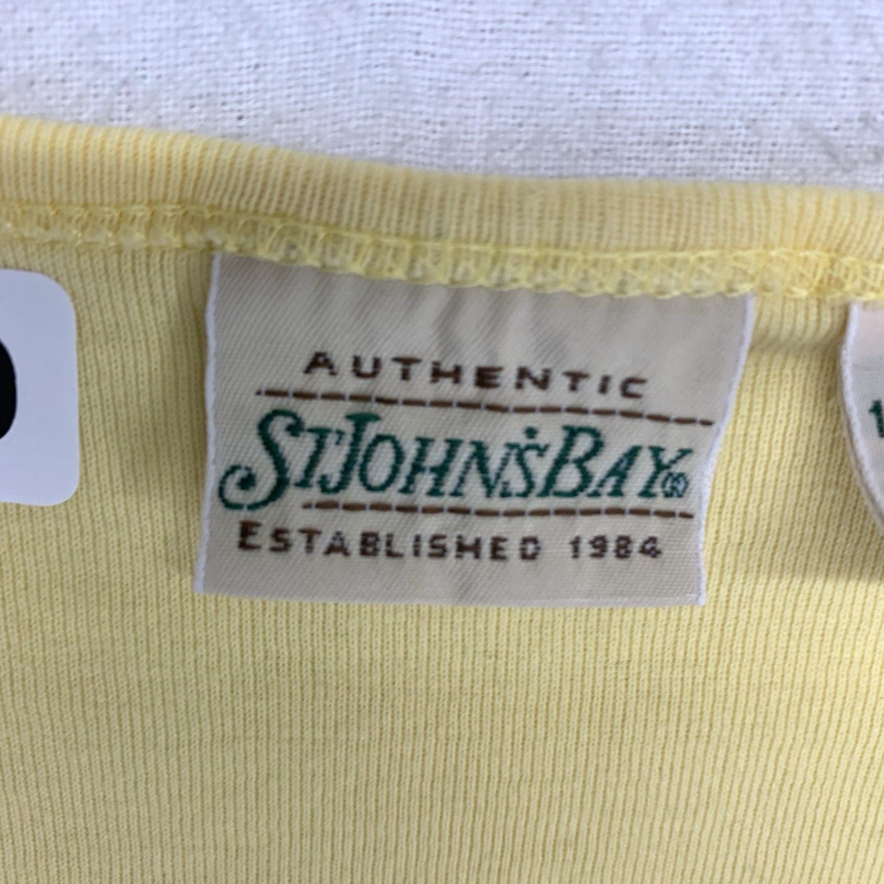 Vintage VINTAGE Women's Tank Top Size 1X Plus 100% Cotton Lightweight Breathable Summer Yellow 90s Retro Beach Casual Size XL / US 12-14 / IT 48-50 - 4 Thumbnail