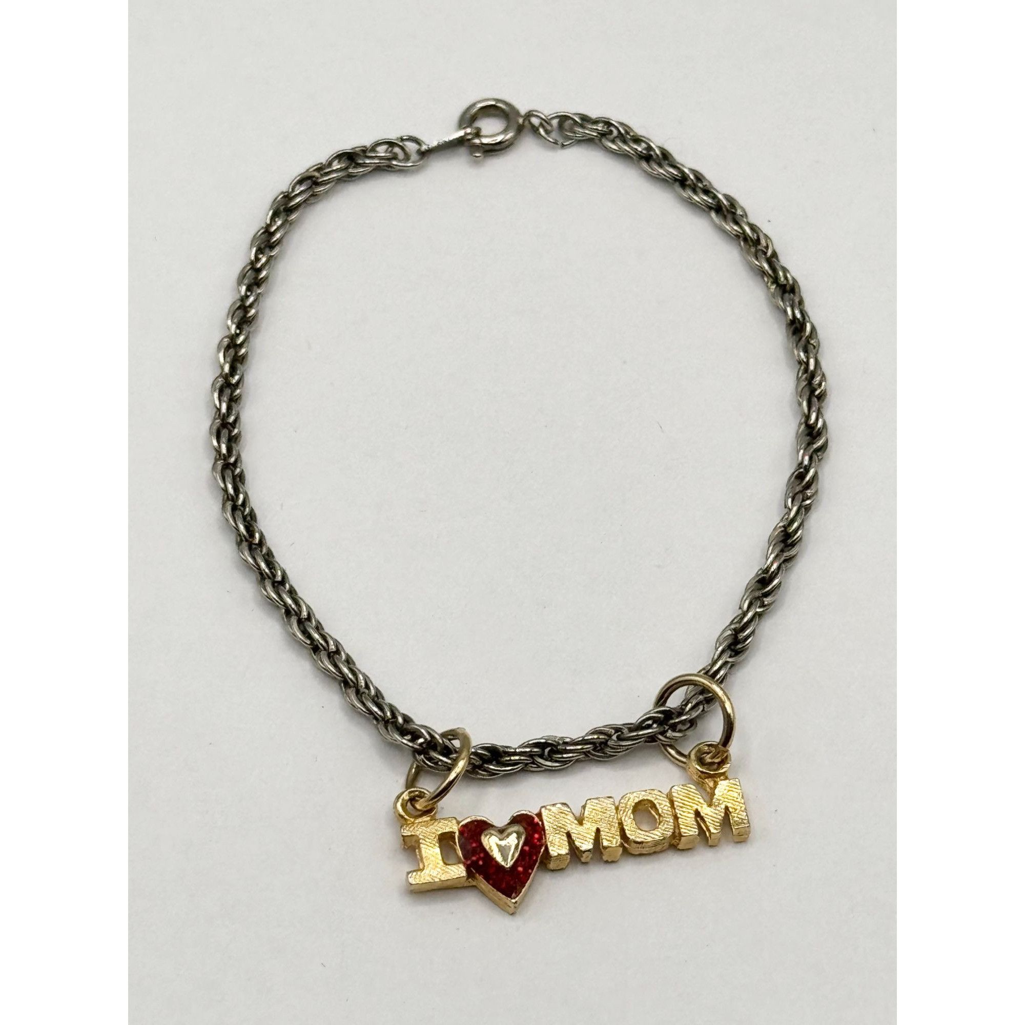 Vintage Vintage I love mom charm bracelet Size ONE SIZE - 2 Thumbnail