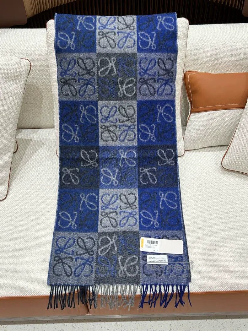 Other Loewe Scarf with blue print Size ONE SIZE - 3 Thumbnail