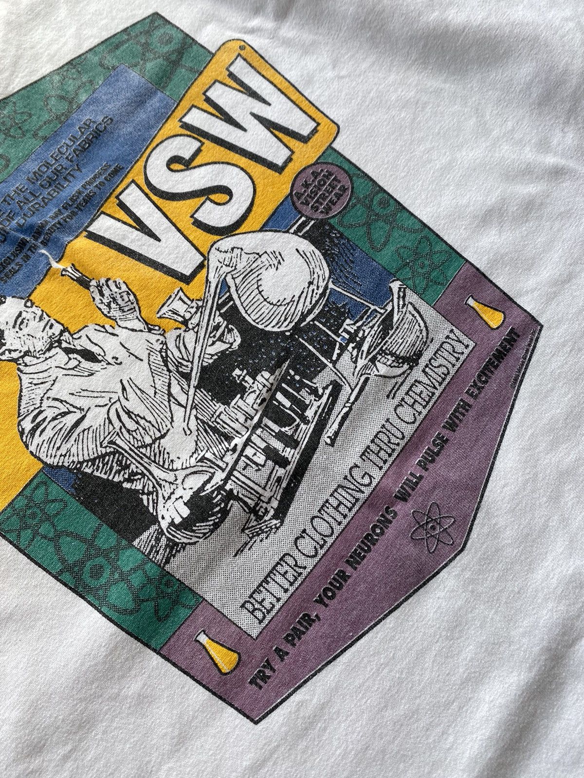 Vision Streetwear 🇺🇸Vintage 1990 Vision Streetwear T-Shirt Made in USA Big Logo Size US XL / EU 56 / 4 - 7 Thumbnail