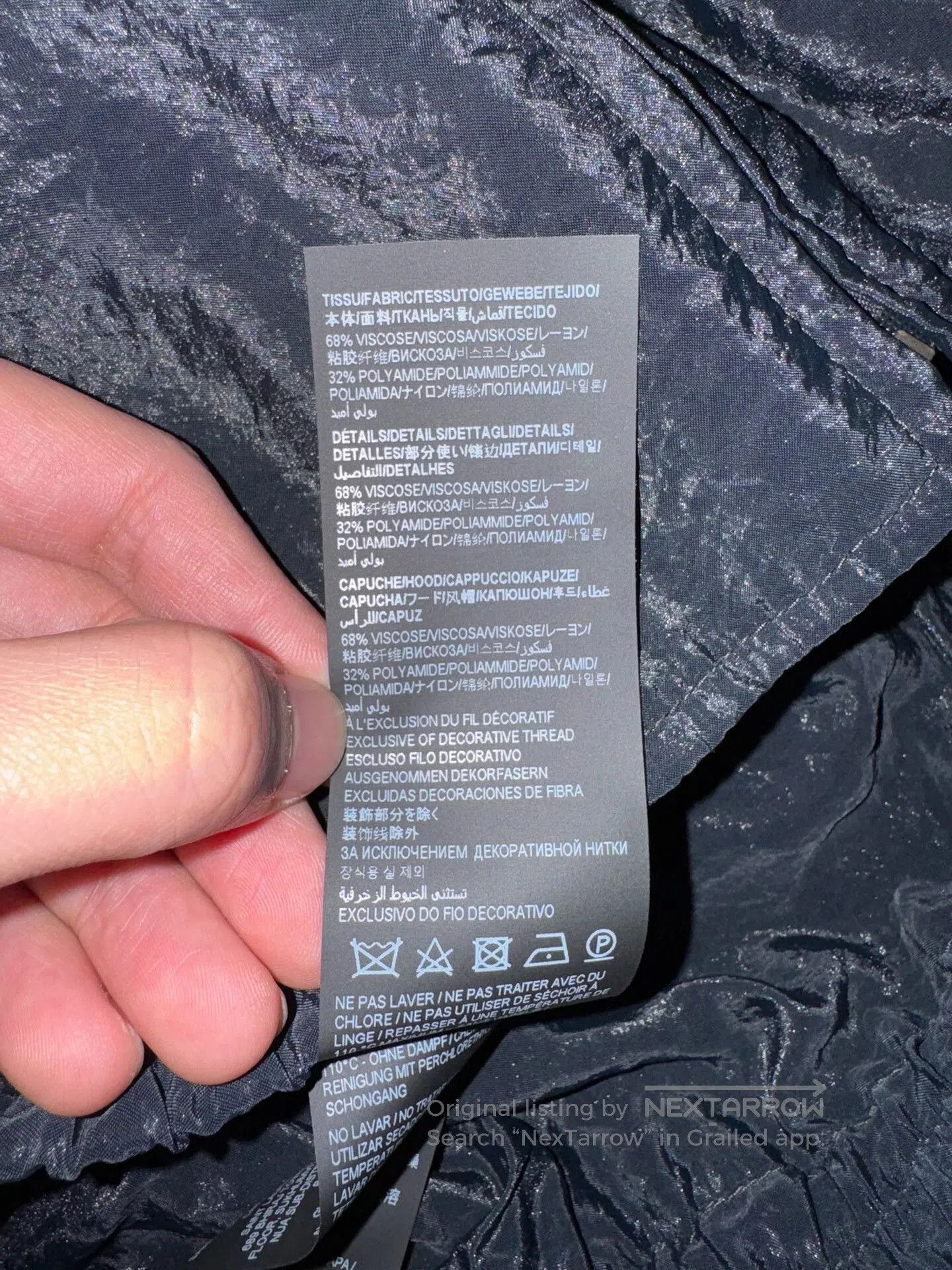 Saint Laurent Paris Saint Laurent SLP Black White Wrinkled Jacket. Size US M / EU 48-50 / 2 - 6 Thumbnail