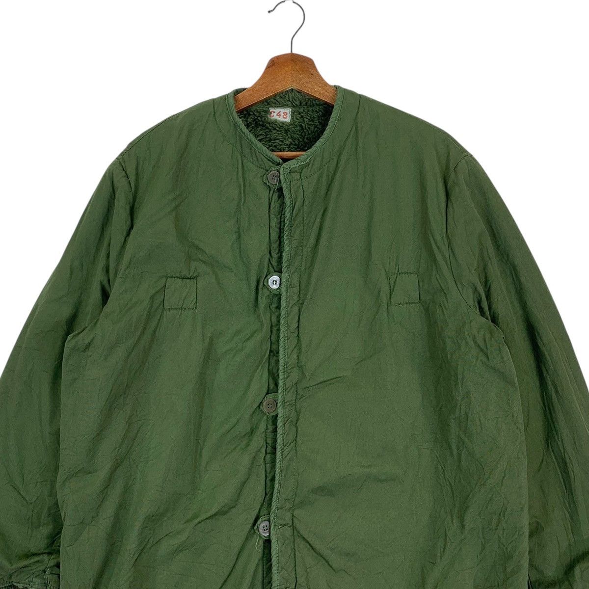 Vintage Vintage C48 Dark Green Heavy Button Jacket Size US M / EU 48-50 / 2 - 2 Thumbnail