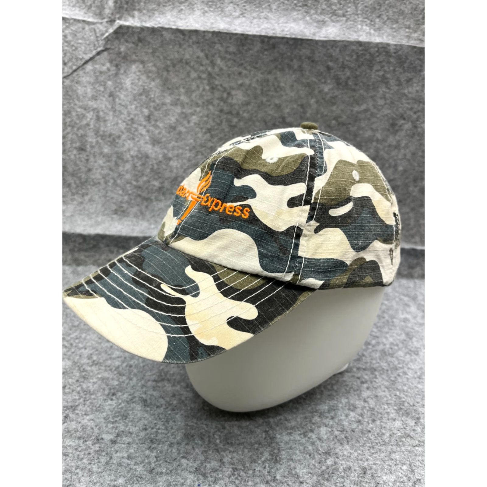 Express Standard Express Hat Cap Adjustable One Size Blue Camo 100% Cotton Baseball Cap Mens Str aight Size ONE SIZE - 4 Thumbnail