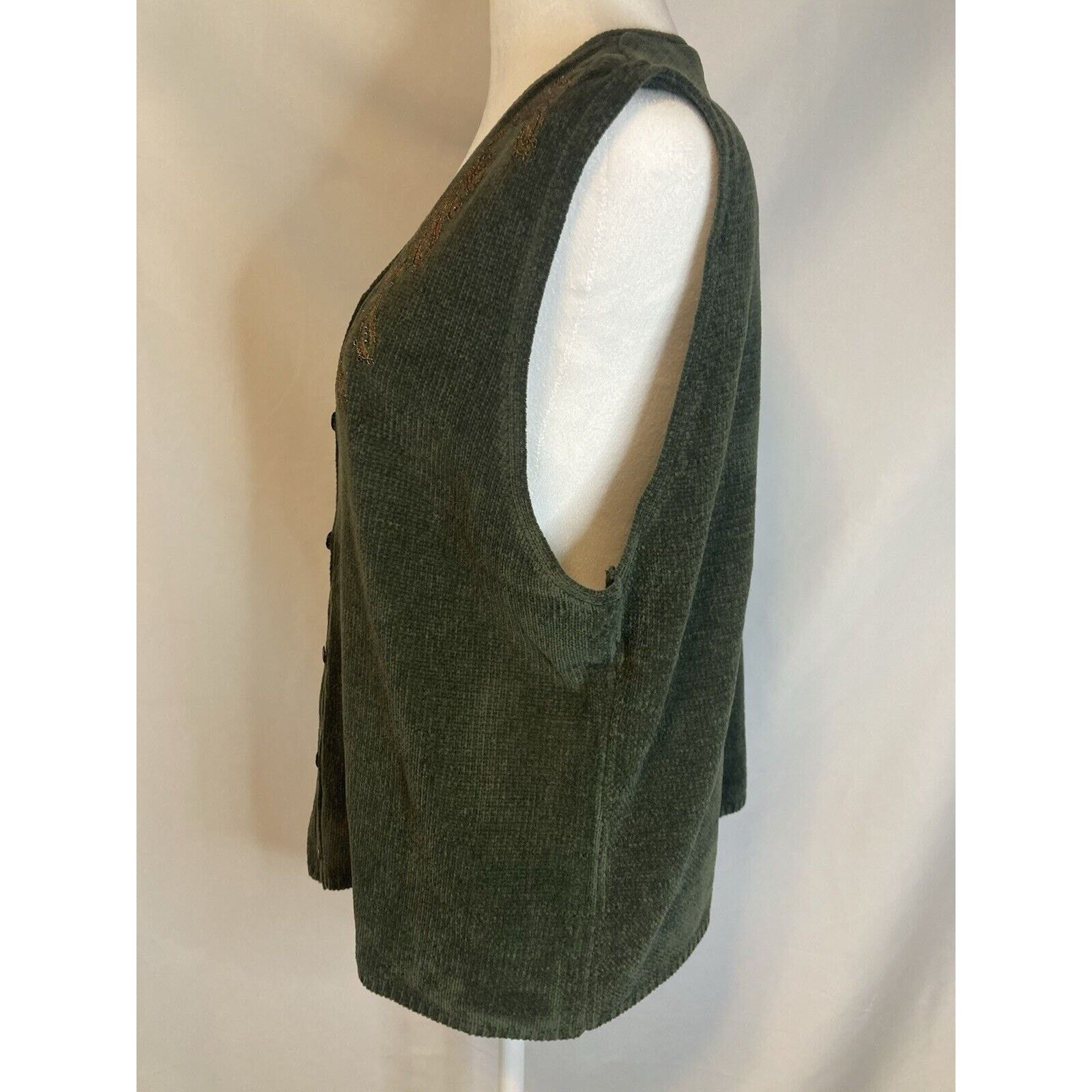 Other VTG Koret Sweater Vest L Cottage Grandma Button Embroidered Size L / US 10 / IT 46 - 5 Thumbnail