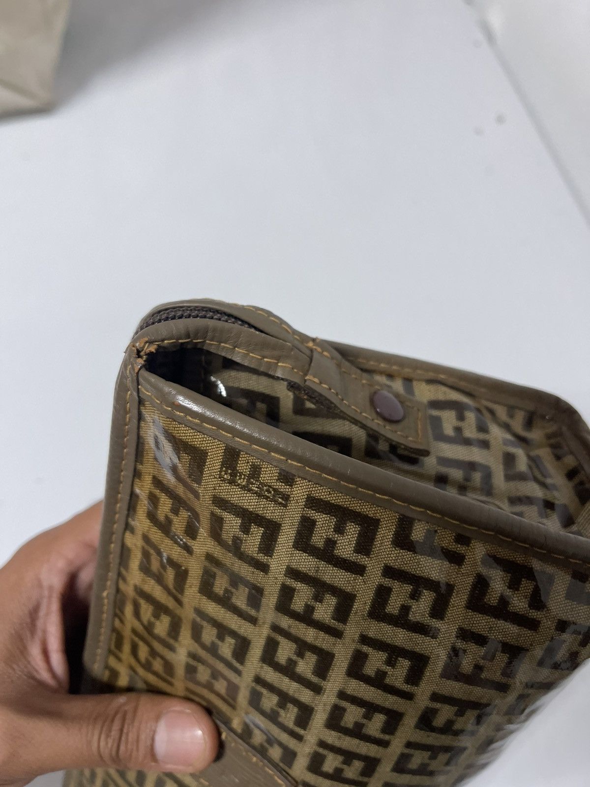 Fendi Vintage Fendi Monogram Clutch Bag Size ONE SIZE - 8 Thumbnail