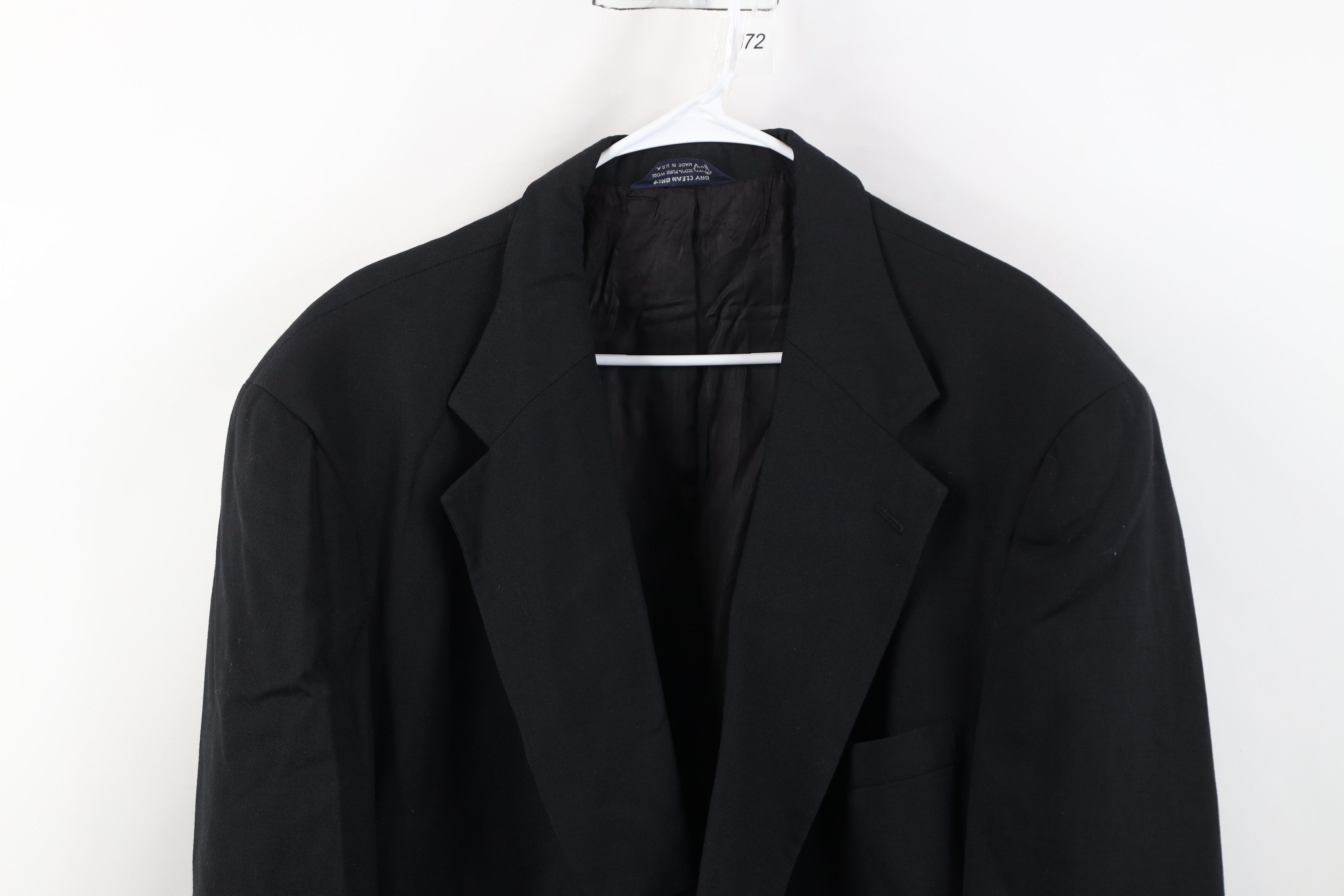 Vintage Vintage 70s Streetwear Suit Coat Blazer Jacket Black USA Size US XXL / EU 58 / 5 - 2 Thumbnail