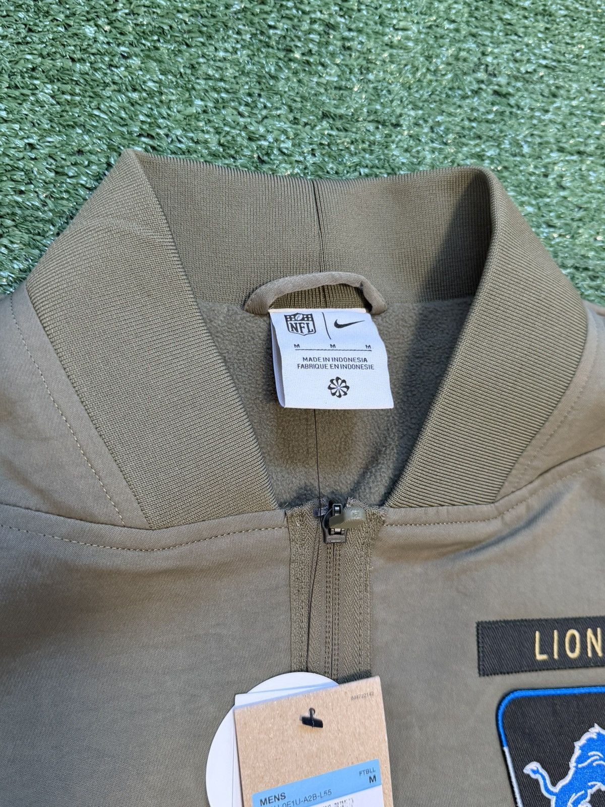 Nike Detroit Lions Nike NFL Salute to Service Full Zip Bomber Size US M / EU 48-50 / 2 - 4 Thumbnail