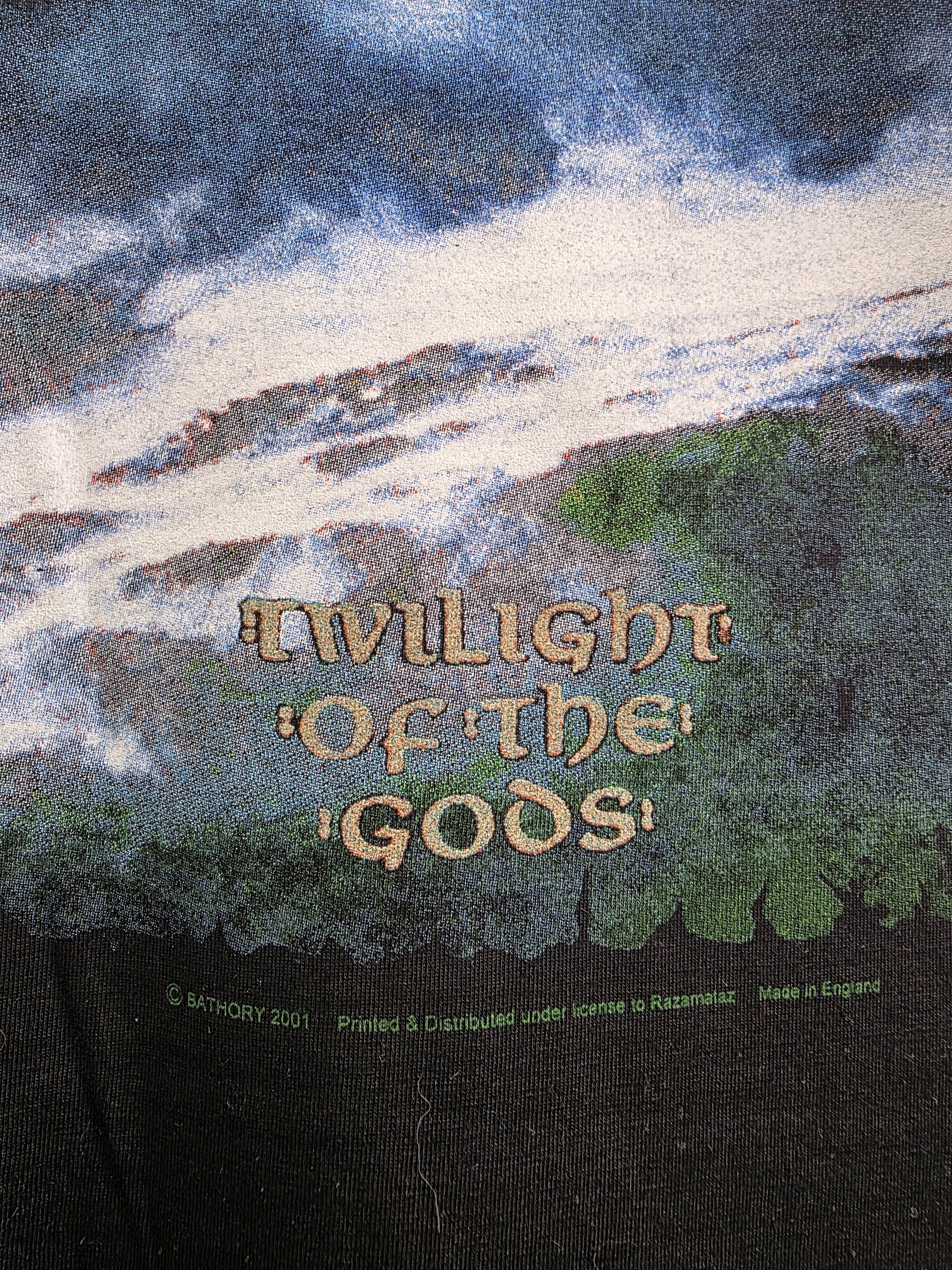 Band Tees 2001 Bathory Twilight of the gods XL 23.5" 30.5" Size US XL / EU 56 / 4 - 4 Thumbnail