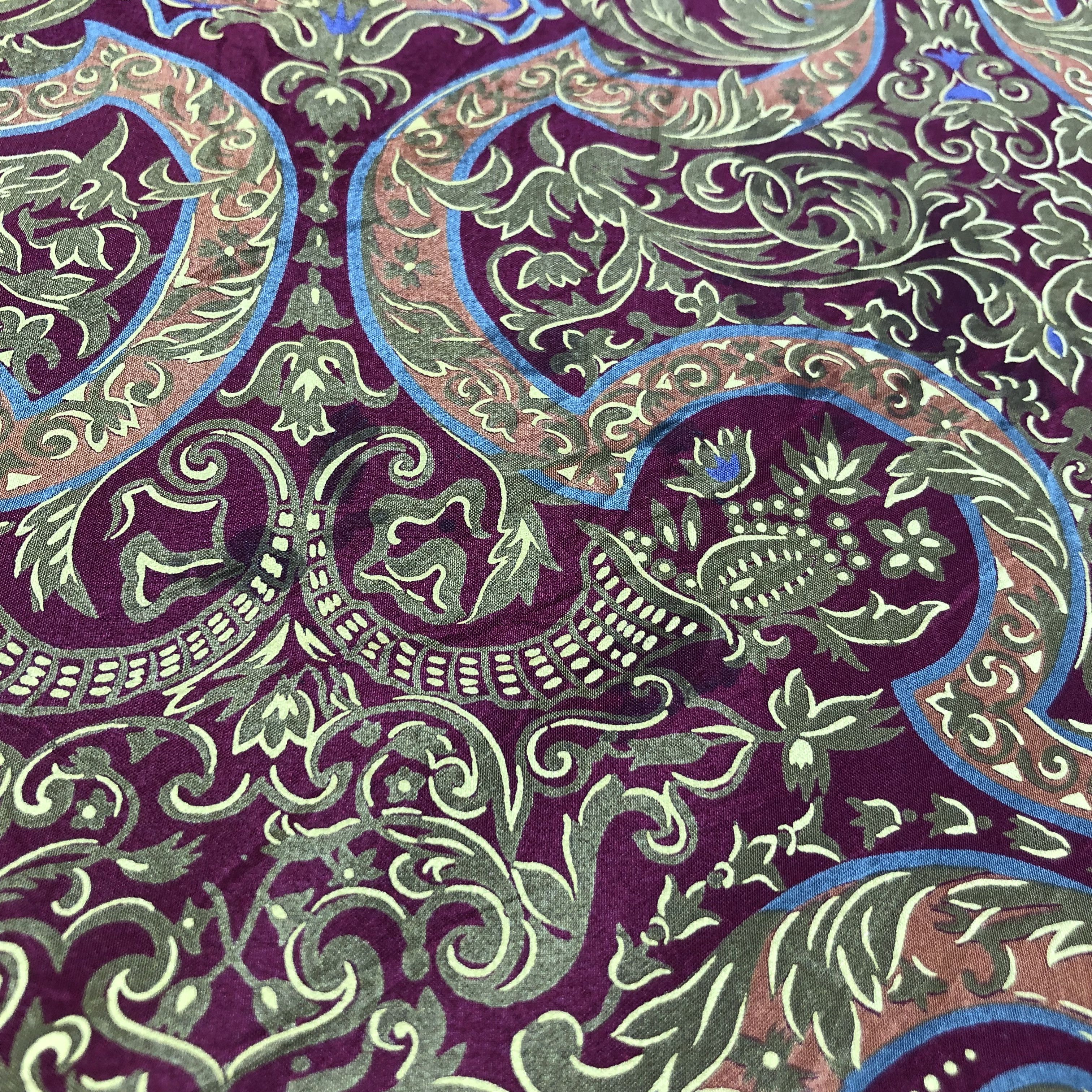 Vintage Vintage Luxury Design Silk Scarf M622 Size ONE SIZE - 7 Thumbnail