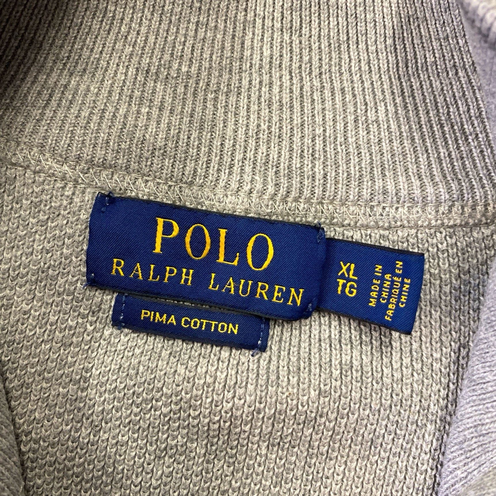 Polo Ralph Lauren Polo Ralph Lauren Sweatshirt Full Zip Mens XL Gray Cotton Logo Size US XL / EU 56 / 4 - 2 Thumbnail