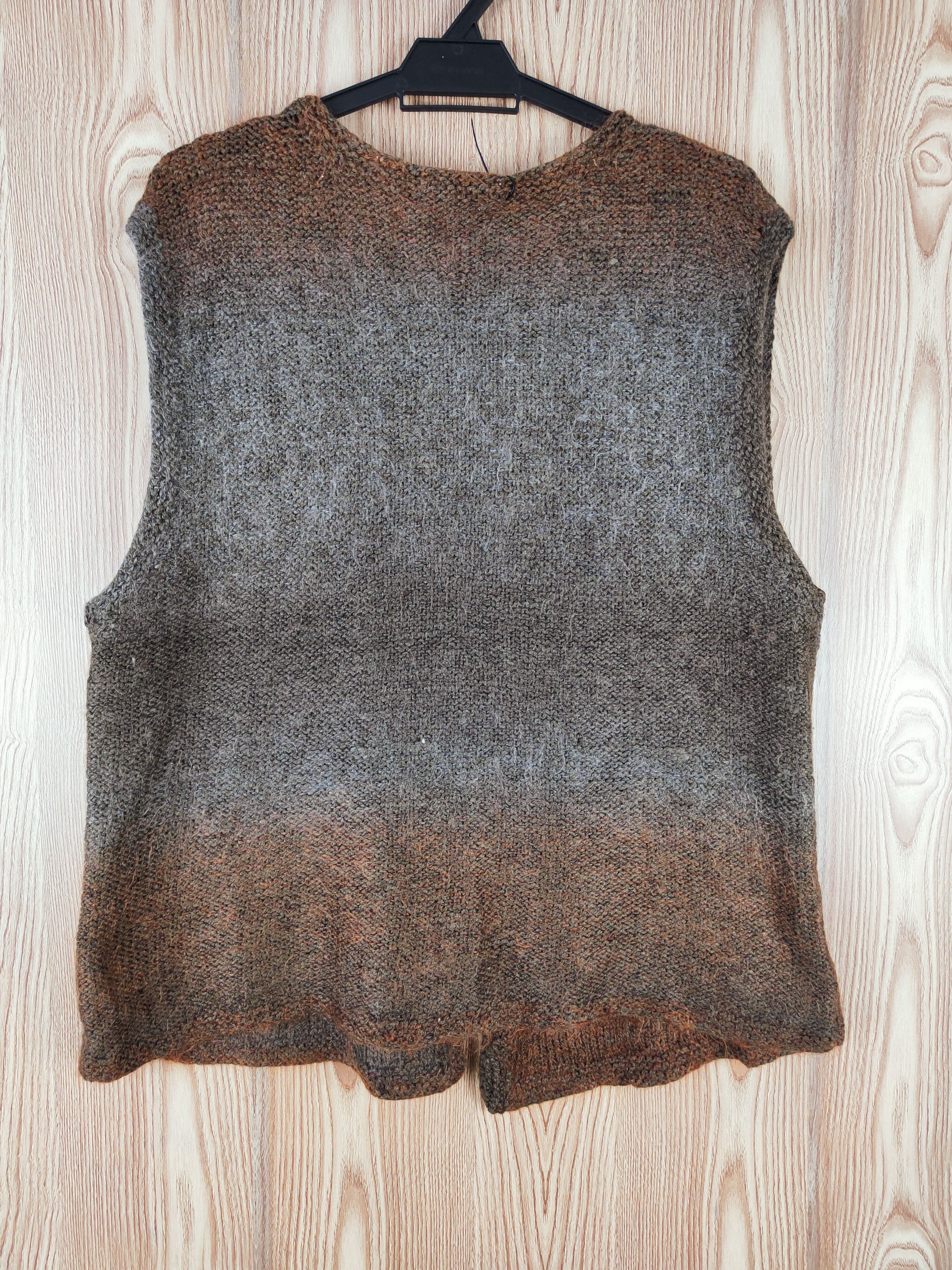 Japanese Brand Japanese Brand Dark Brown Knitwear Cardigan Vests #W161 Size L / US 10 / IT 46 - 7 Thumbnail