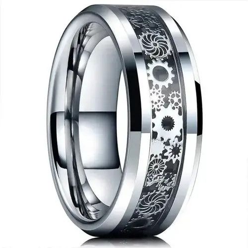 Designer × Jewelry Gear Wheel Ring 8mm Size ONE SIZE - 3 Thumbnail