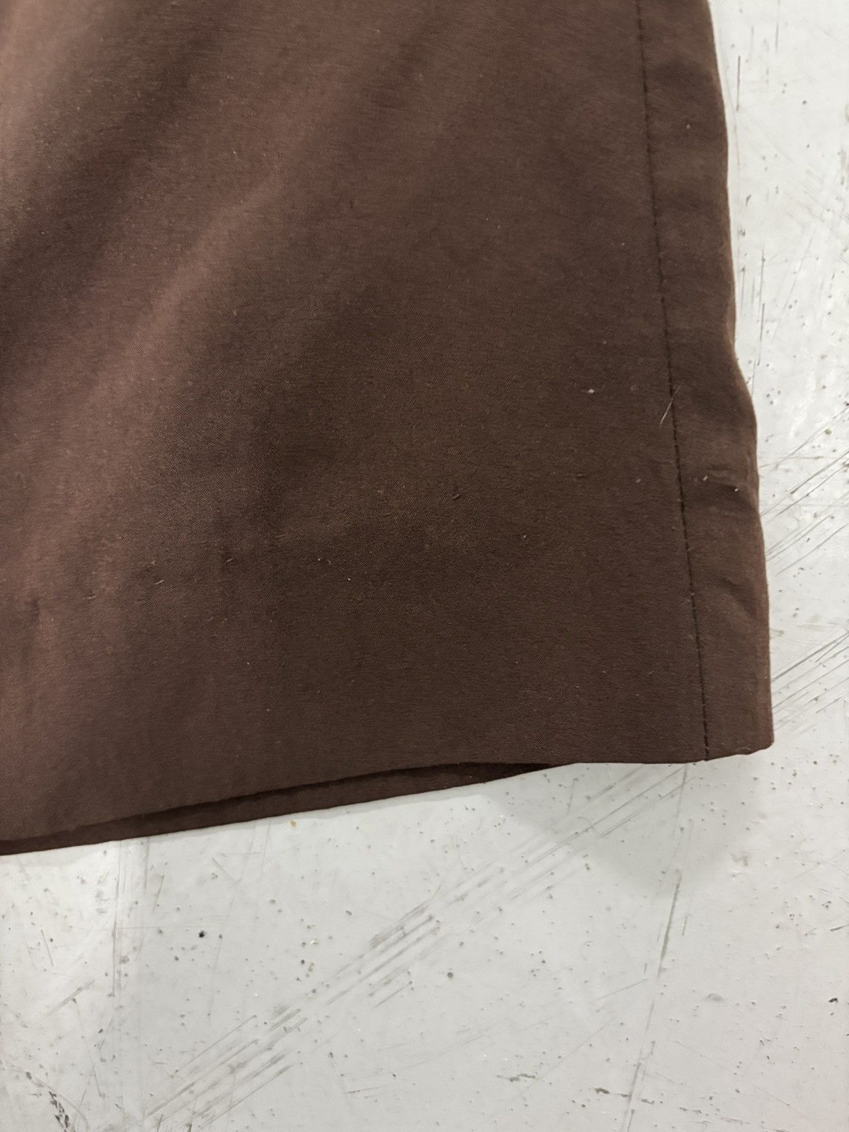 GRAFF Division of Graff Brown A-Line Knee Length Elastic Skirt Size 32" / US 10 / IT 46 - 3 Thumbnail