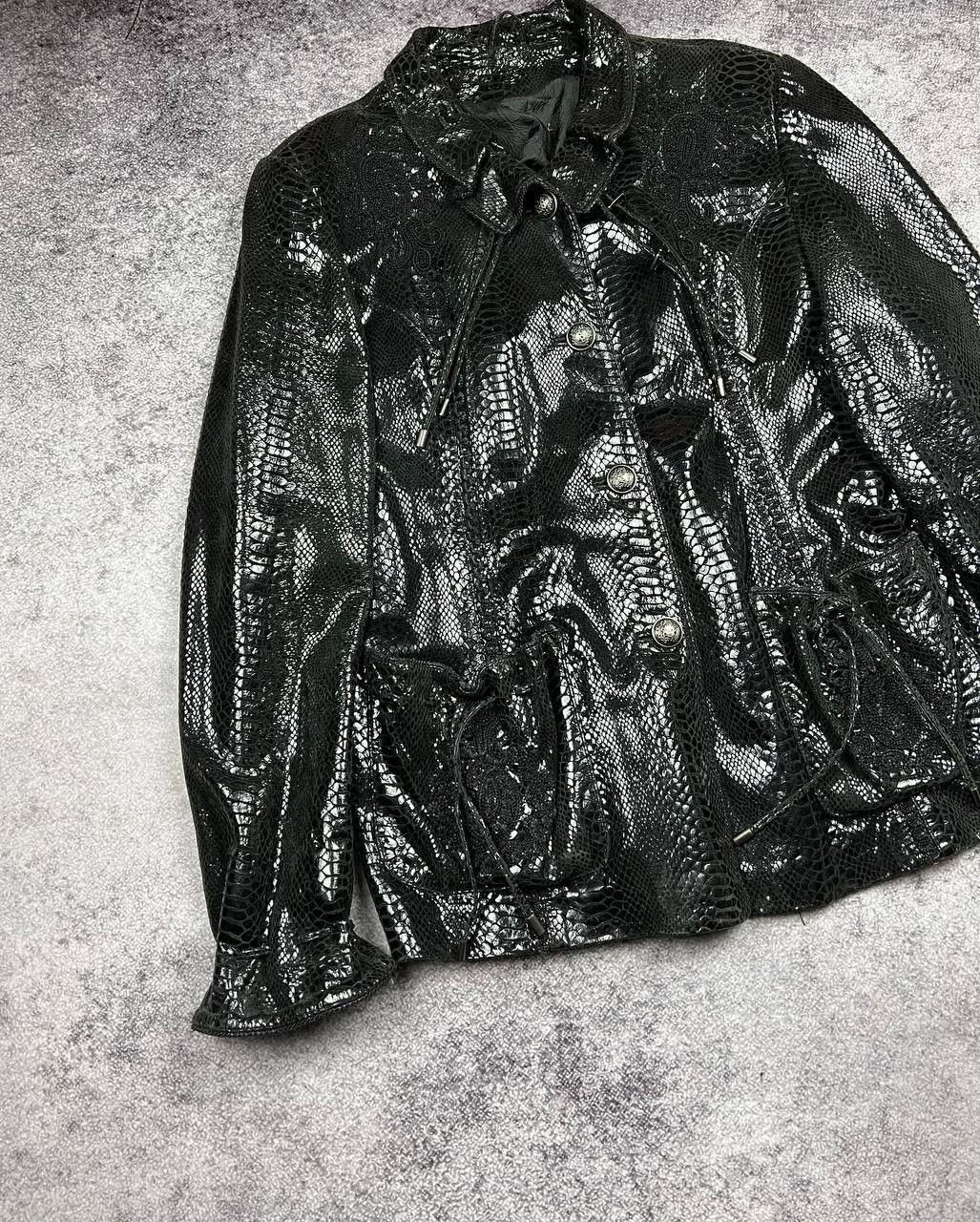 Hysteric Glamour Vintage Y2k Snakeskin Leather Lacquer Jacket Snake Print Size L / US 10 / IT 46 - 2 Thumbnail