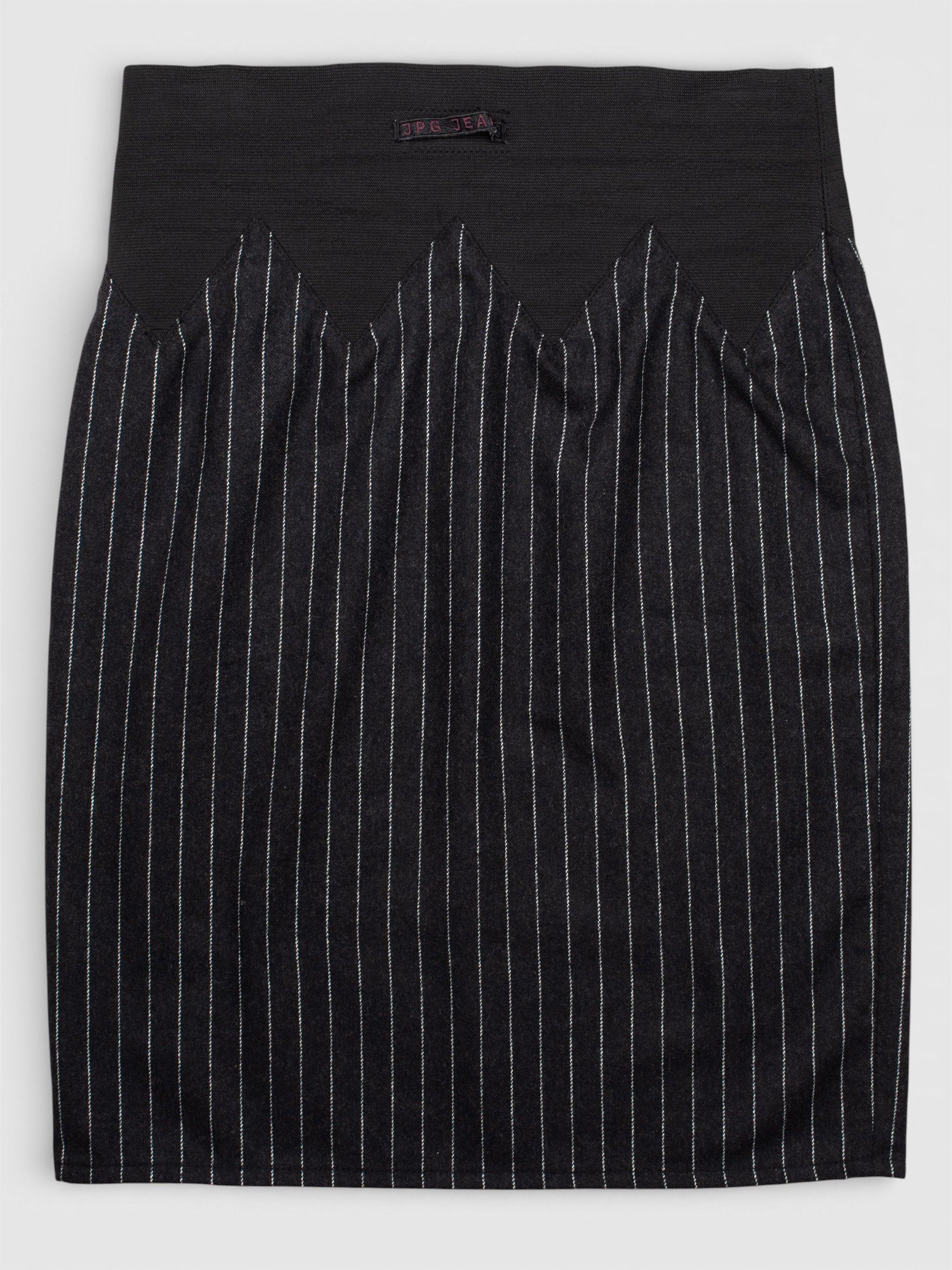 Jean Paul Gaultier JPG.Jean's - (vintage) - pinstriped wool skirt - size 42 Size 28" / US 6 / IT 42 - 2 Thumbnail