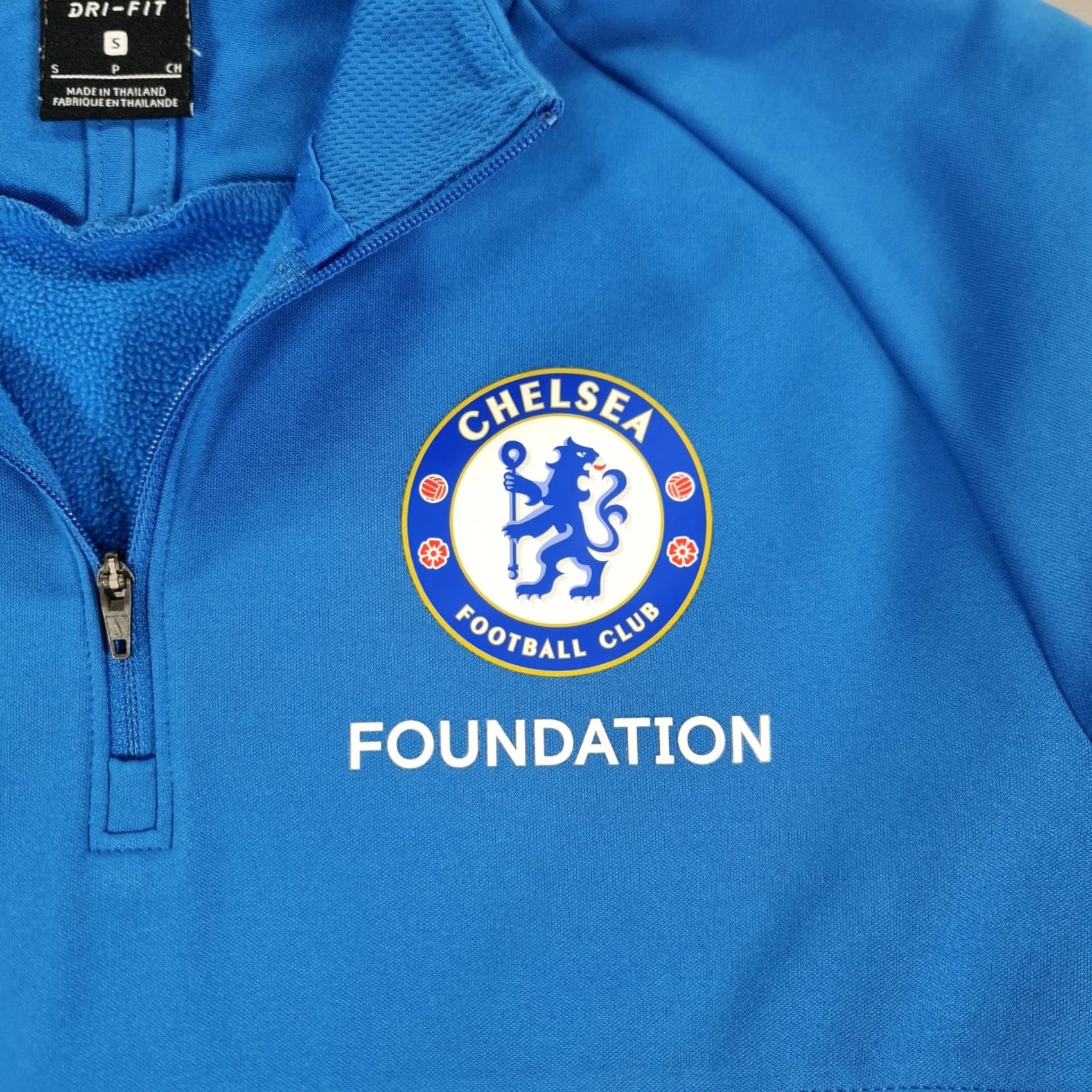Nike Nike Chelsea FC Mens Drill Top Small Academy 21 Quarter Zip Sweatshirt Size US M / EU 48-50 / 2 - 4 Thumbnail