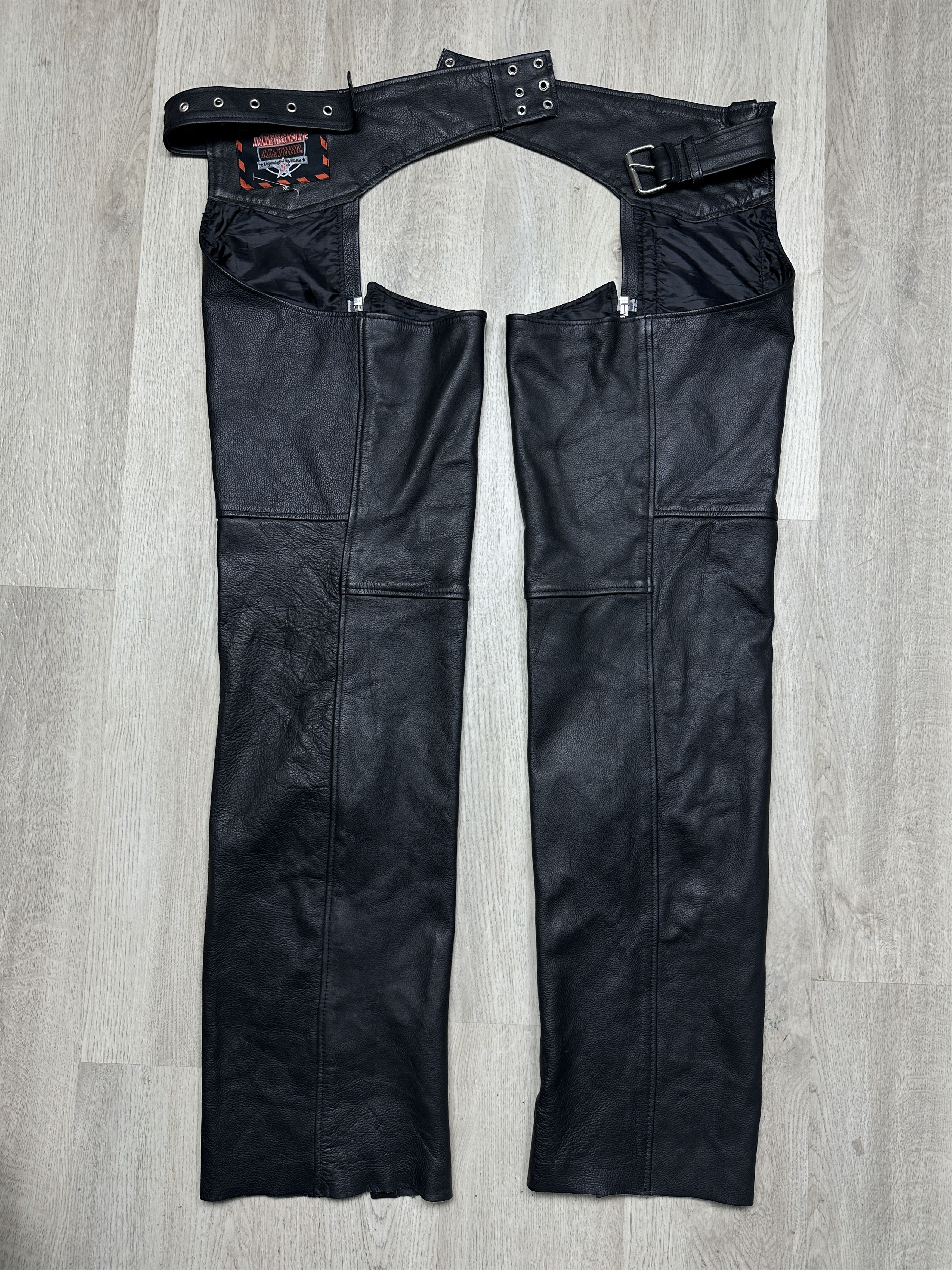 Genuine Leather Genuine Leather Chaps Interstate Moto Pants Biker Motorcycle Size US 36 / EU 52 - 1 Thumbnail
