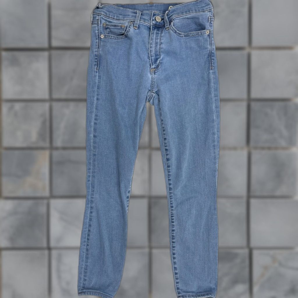 Gap Gap Cropped Jeans Women Size 27 Blue Denim Mid Rise Capsule 5-Pocket Cropped Jeans Womens Stretch Cotton Polyester Spandex Size 27" / US 4 / IT 40 - 1 Thumbnail