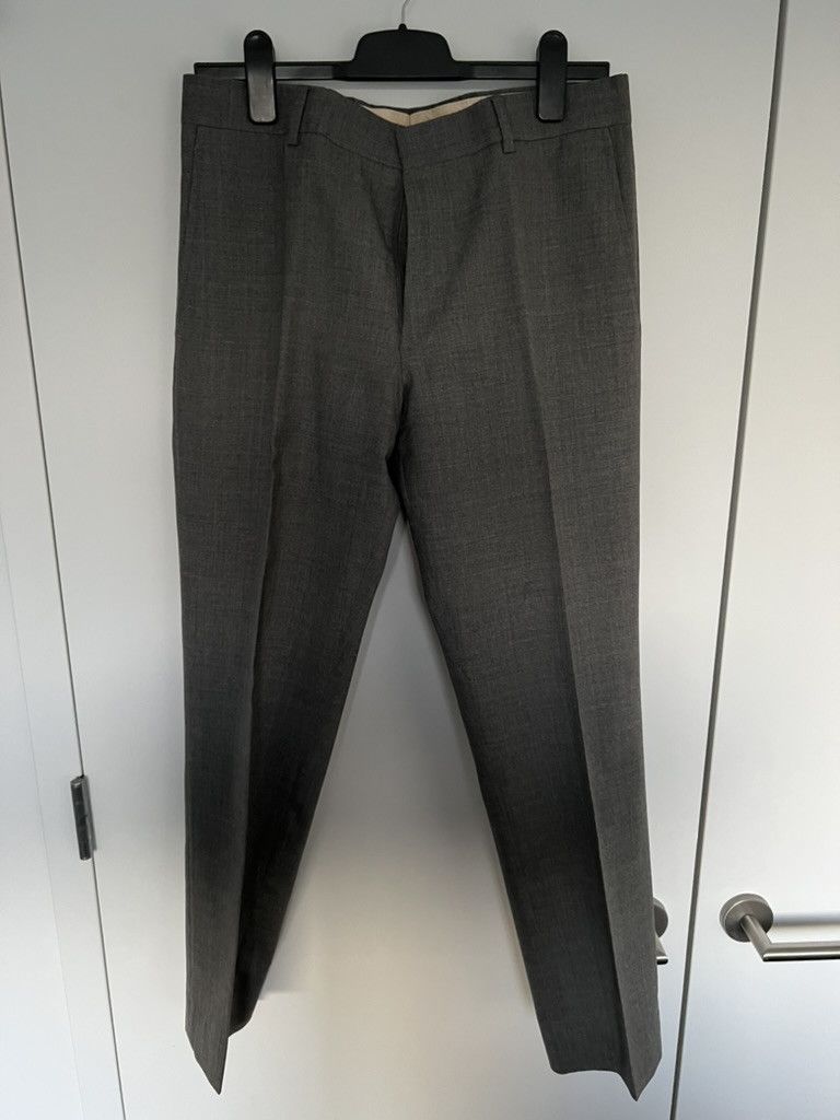Club Monaco Made in the USA Slim Fit Grey Trousers Size 32 Size 38R - 1 Thumbnail