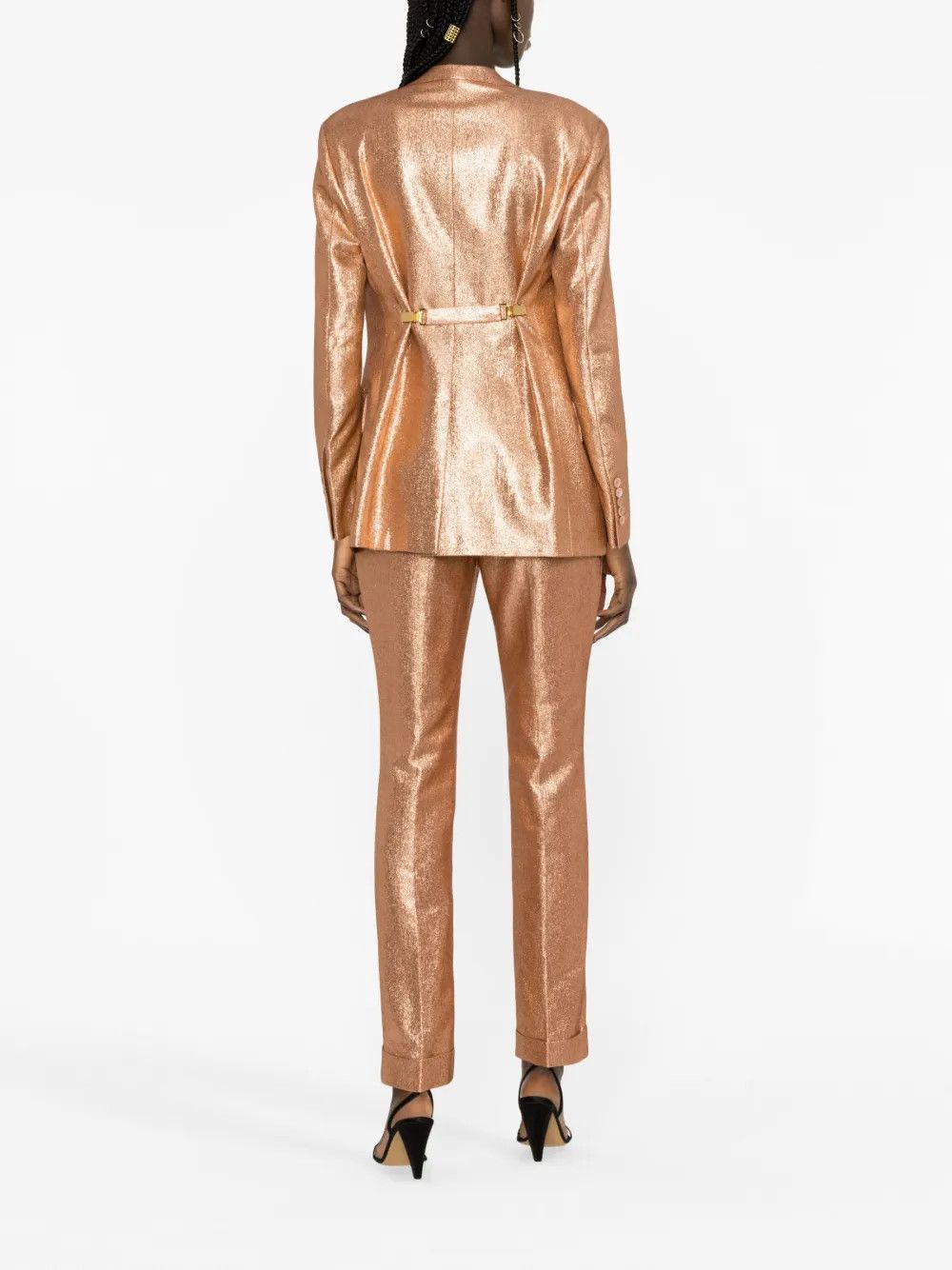 Tom Ford o1w1db10225 GI2945 Single-breasted Blazer in Powder Pink Size XS / US 0-2 / IT 36-38 - 3 Thumbnail