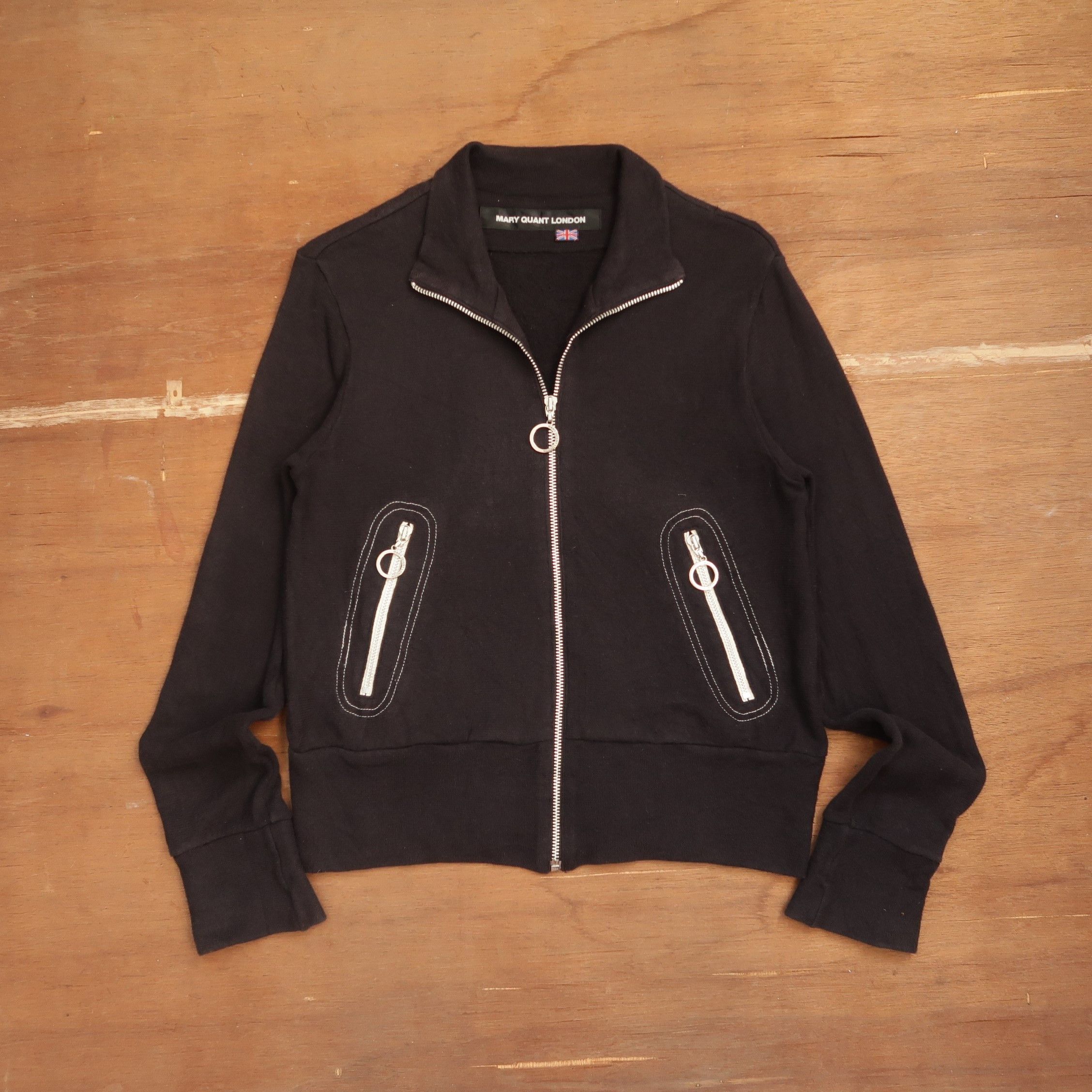 Hysteric Glamour [SOLD] VTG 90s Mary Quant London Sweatshirt Zipper