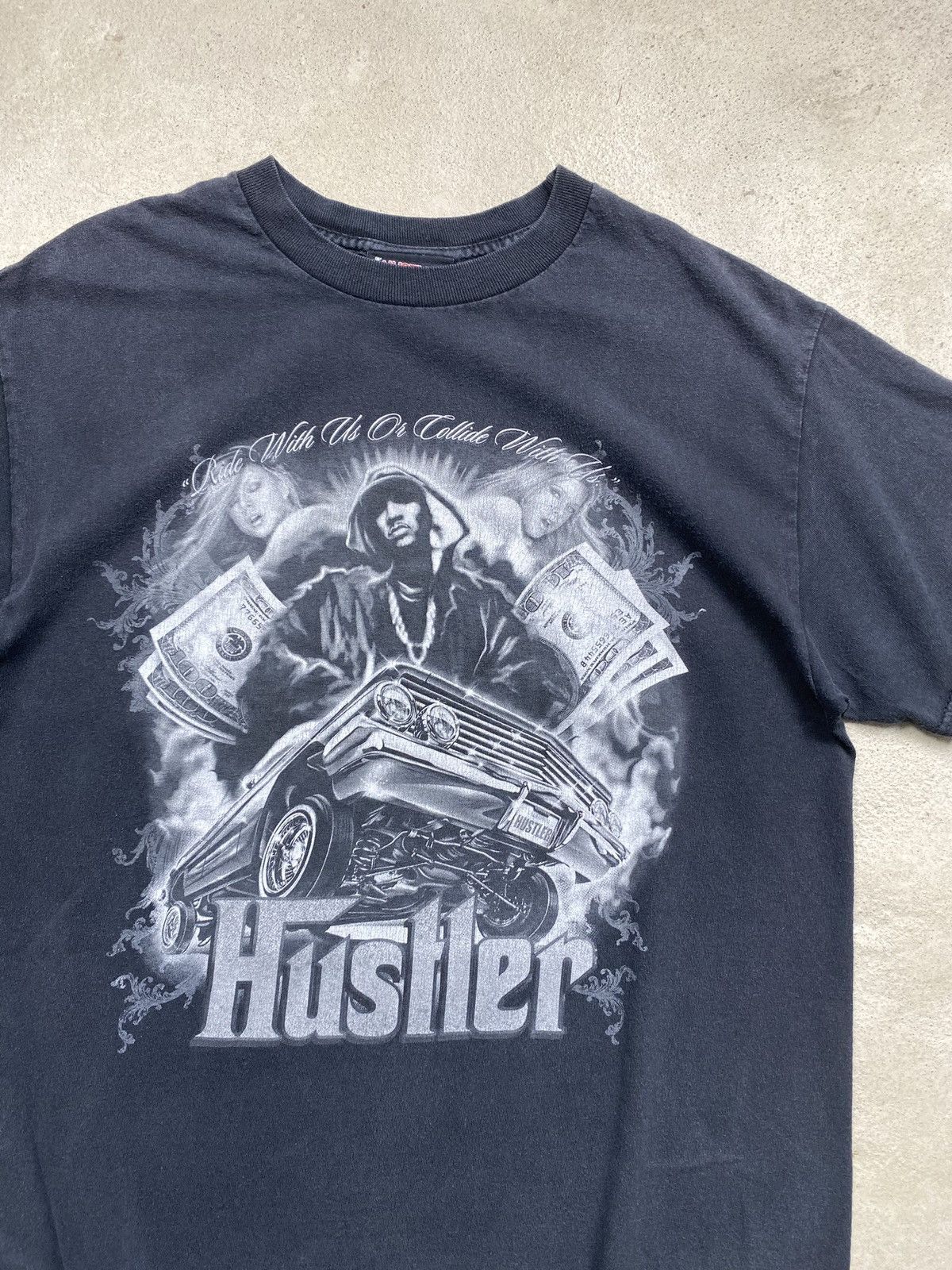 Rap Tees Vintage 90’s Hustler Rap Hip Hop T Shirt Sexy Girls Playboy Size US L / EU 52-54 / 3 - 4 Thumbnail